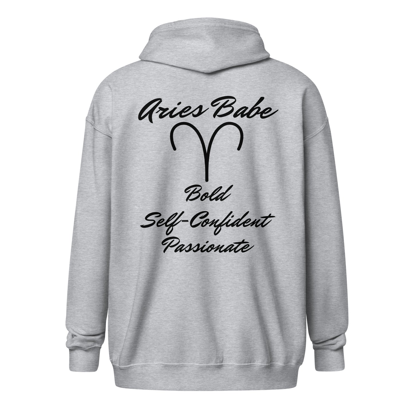 “Aries Babe” Unisex Zip Hoodie