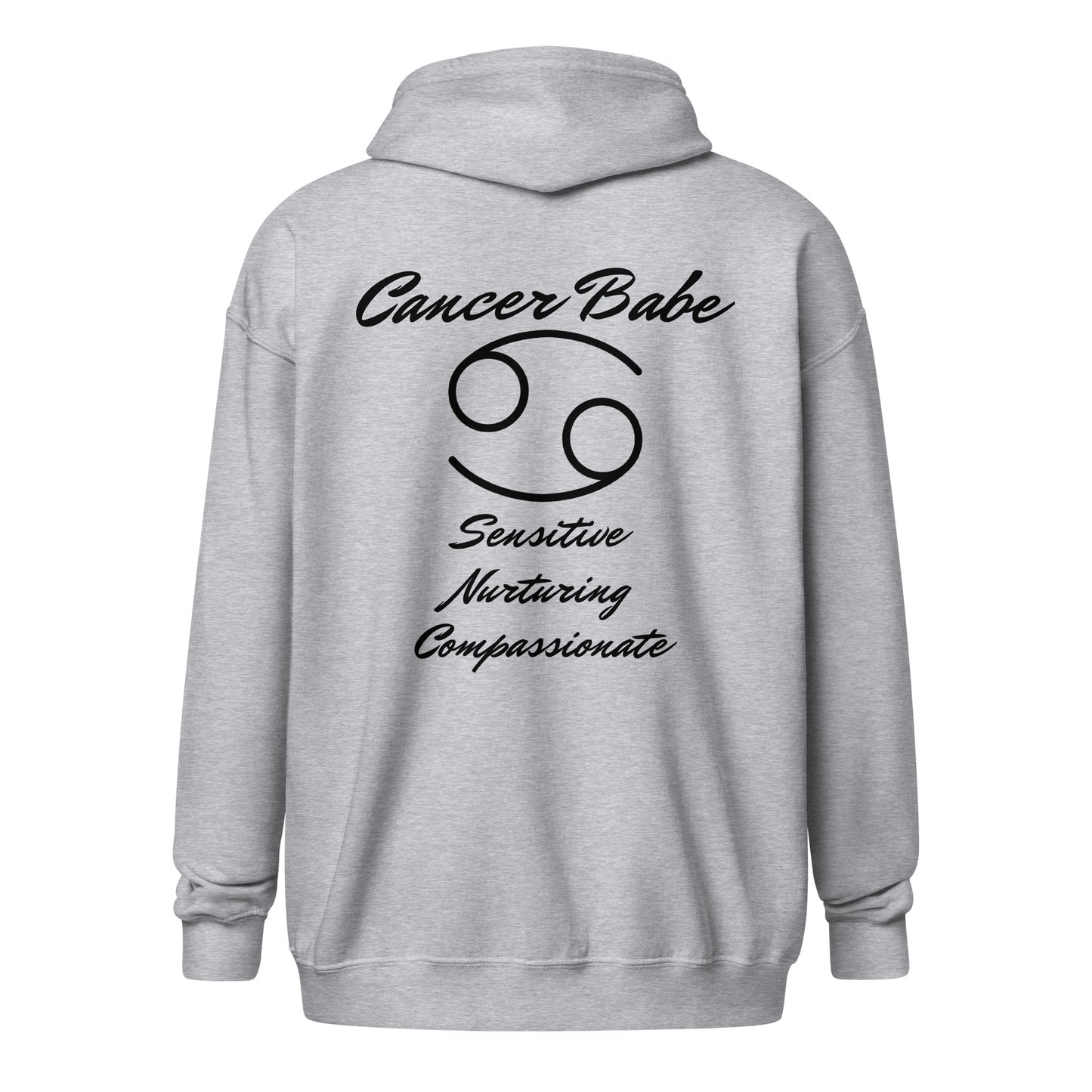 “Cancer Babe” Unisex Zip Hoodie