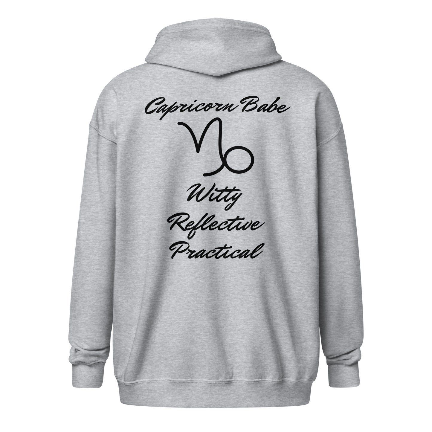“Capricorn Babe” Unisex Zip Hoodie
