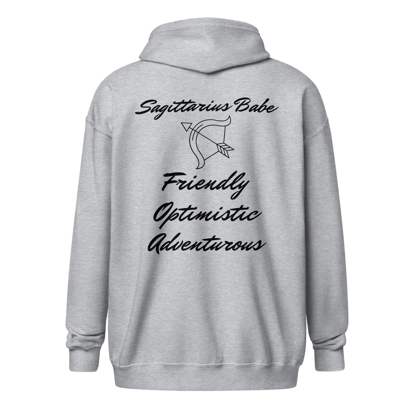 “Sagittarius Babe” Unisex Zip Hoodie