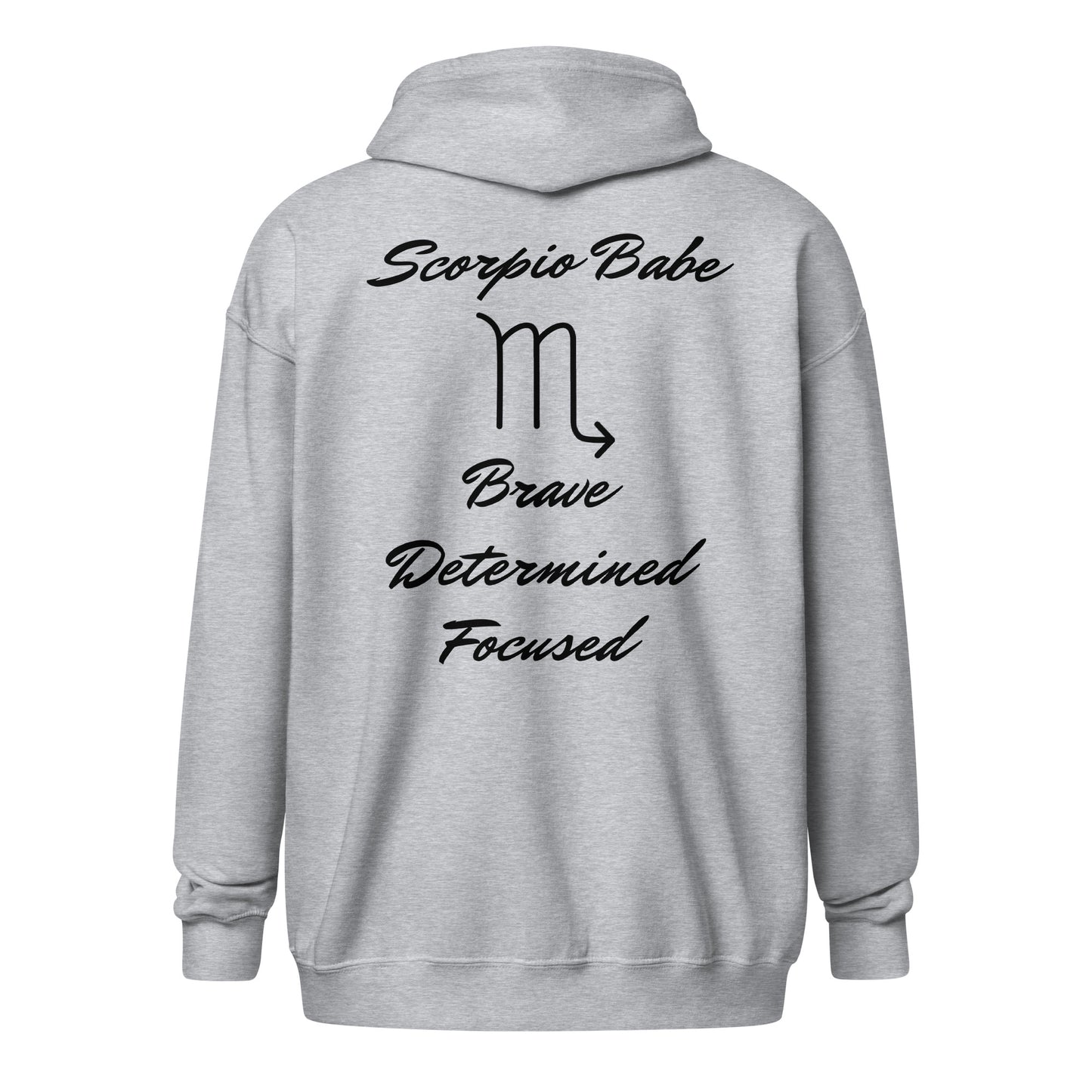 “Scorpio Babe” Unisex Zip Hoodie
