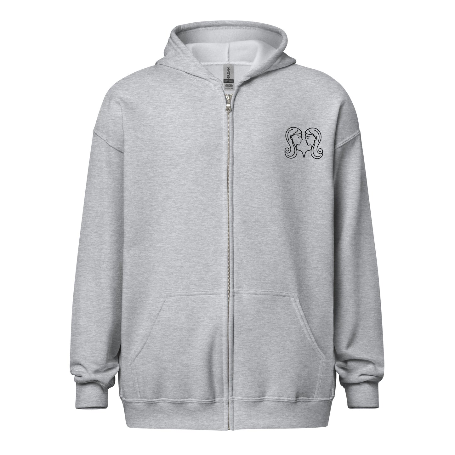 “Gemini Babe” Unisex Zip Hoodie