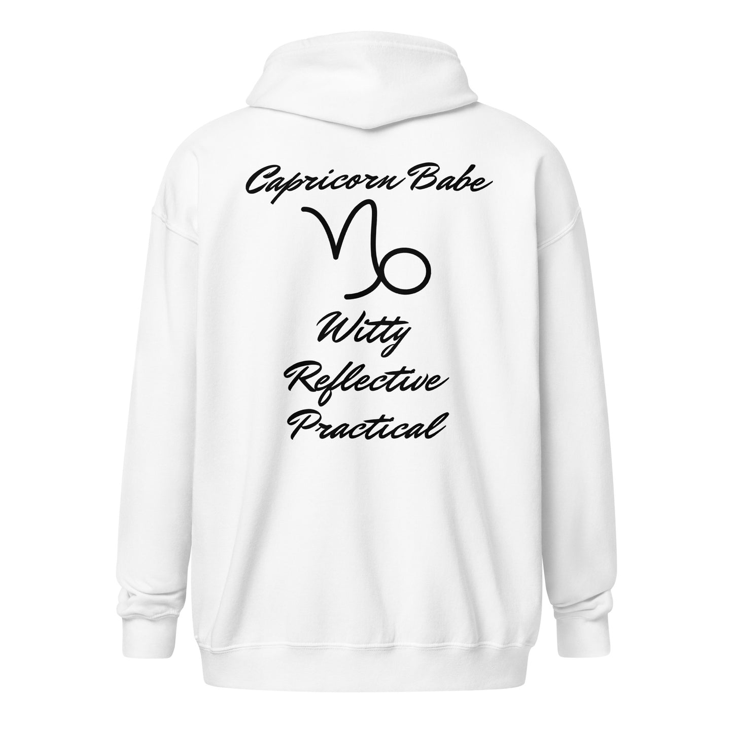 “Capricorn Babe” Unisex Zip Hoodie