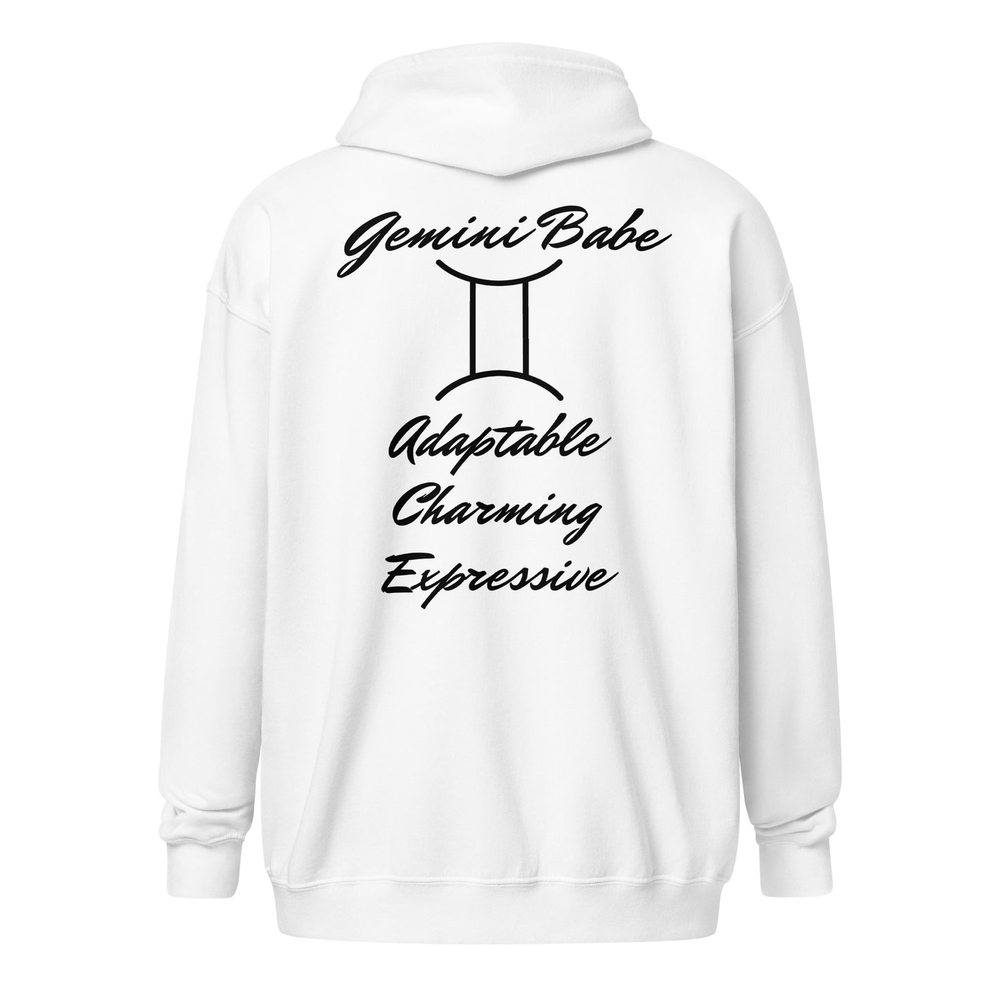 “Gemini Babe” Unisex Zip Hoodie