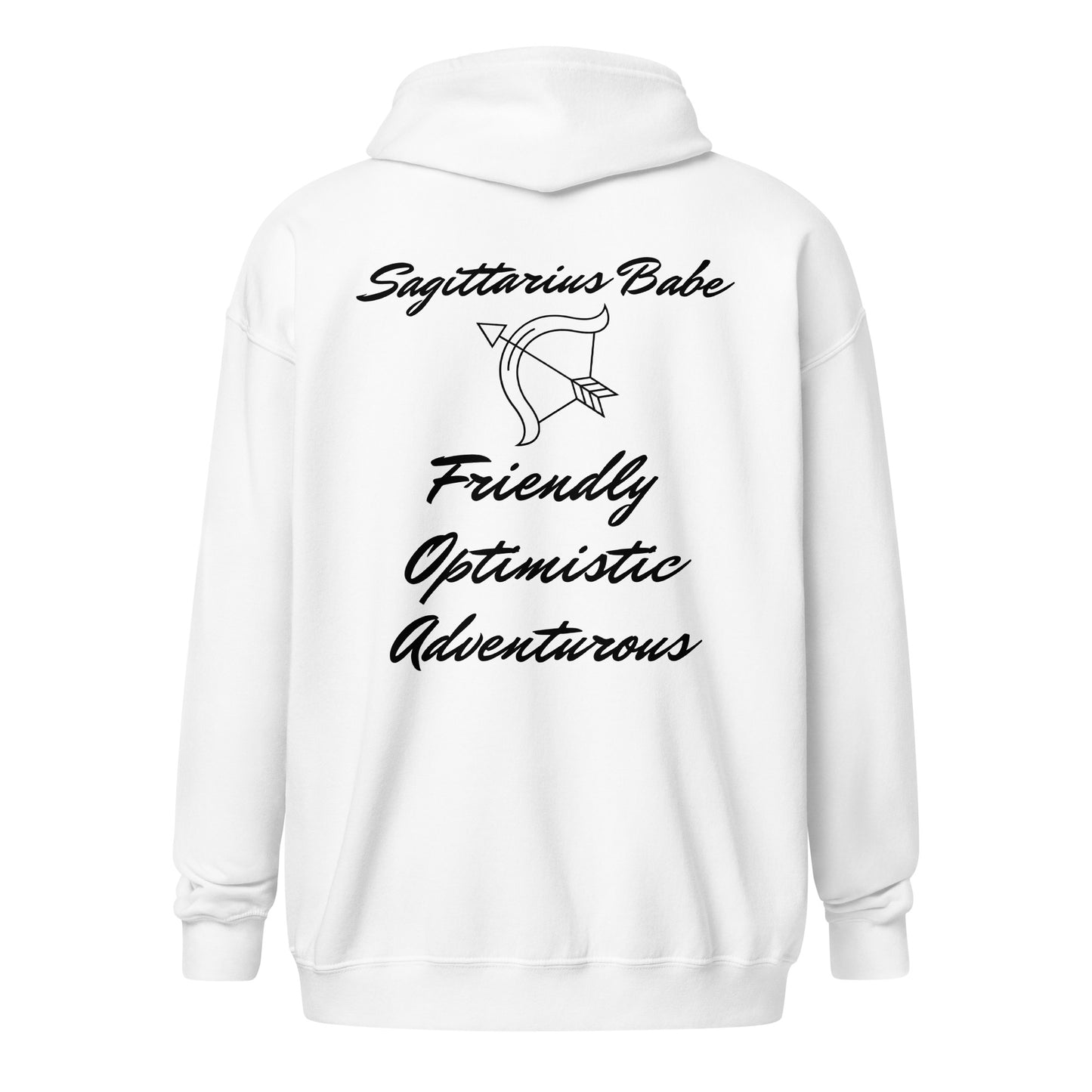 “Sagittarius Babe” Unisex Zip Hoodie