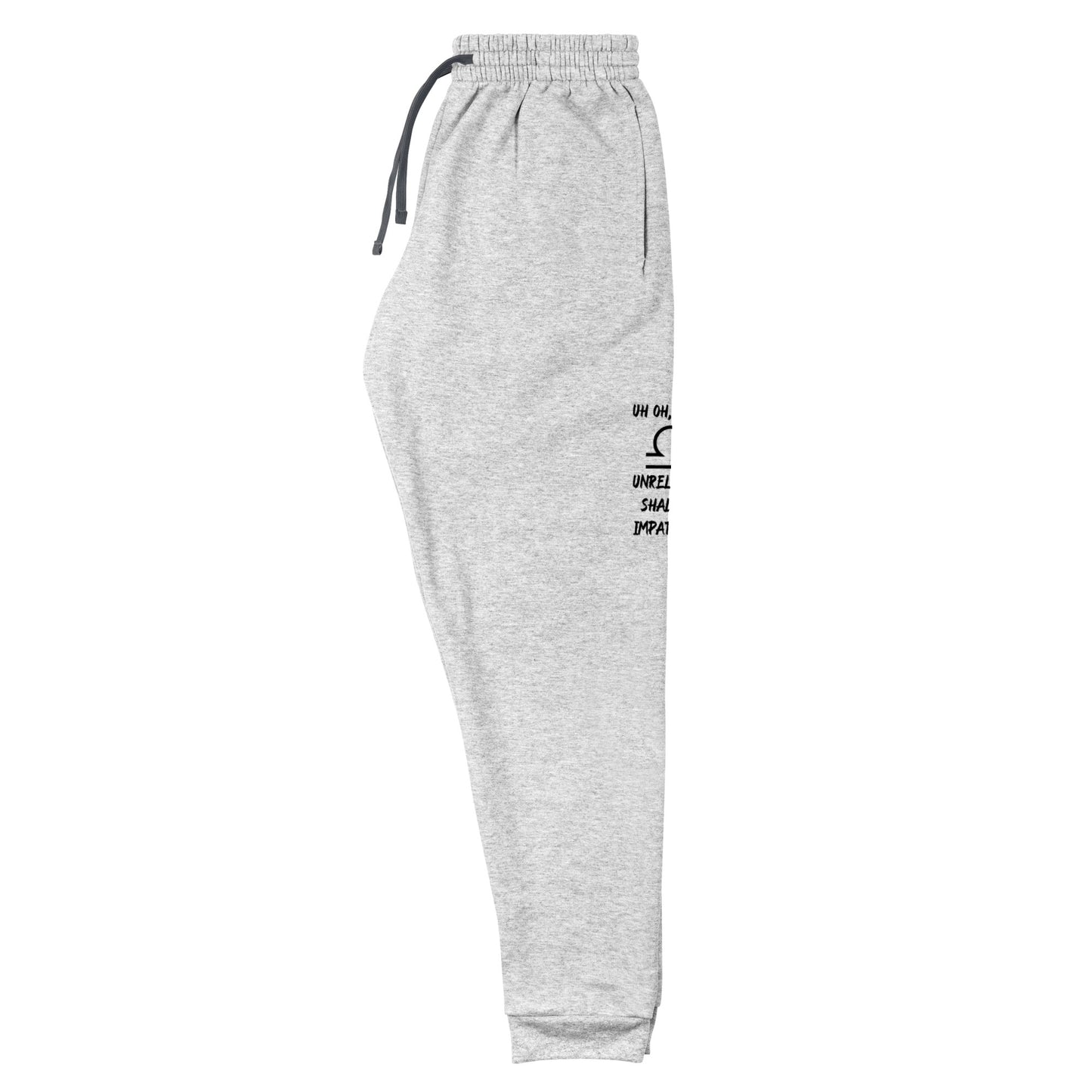 “Uh Oh, Libra” Unisex Joggers