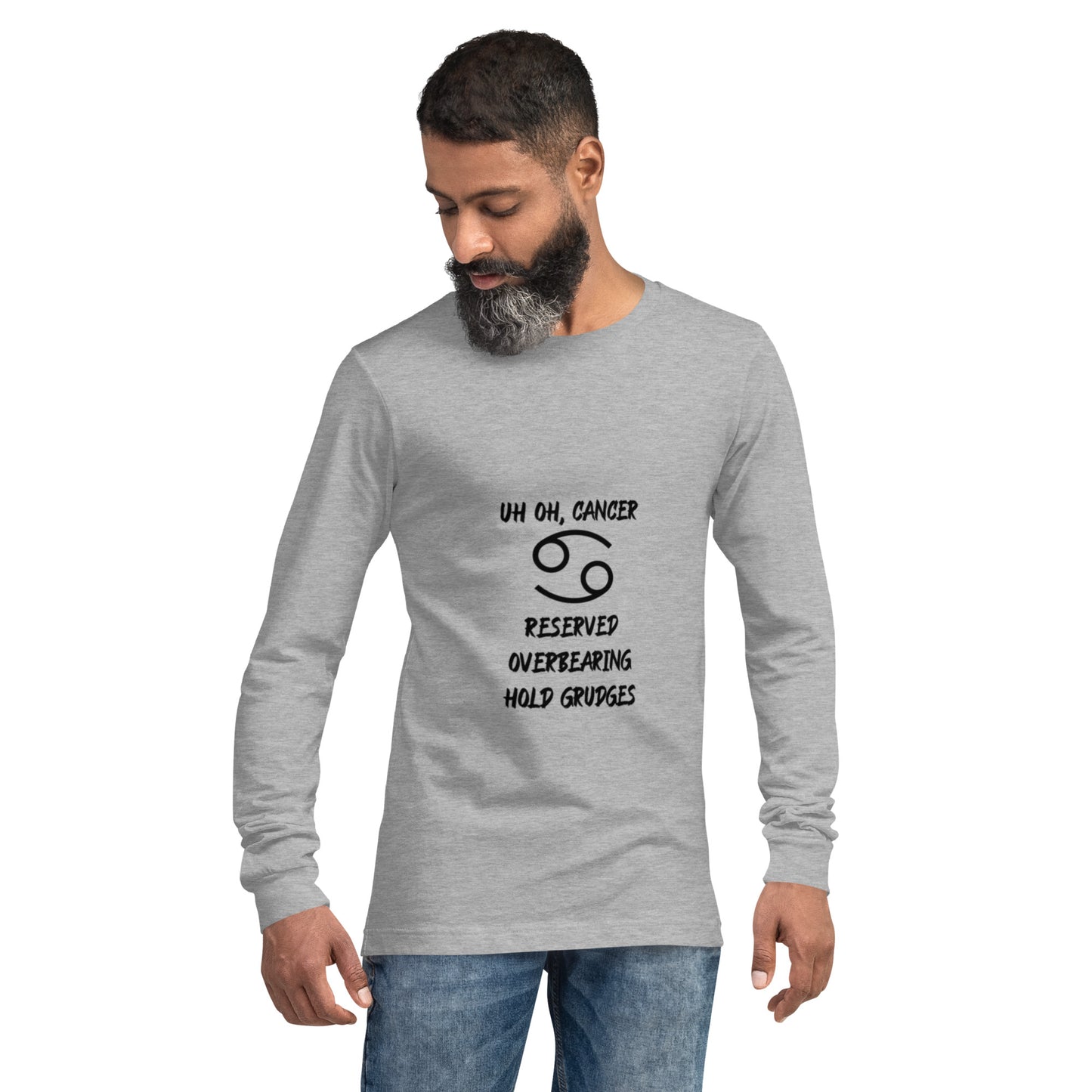 “Uh Oh, Cancer” Unisex Long Sleeve Tee