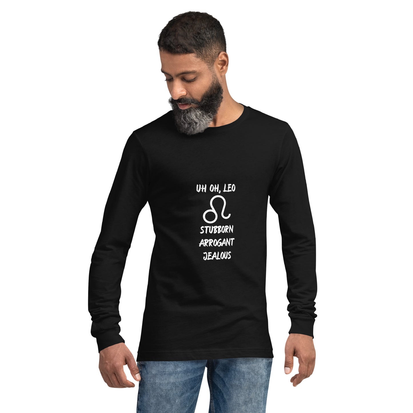 “Uh Oh, Leo” Unisex Long Sleeve Tee