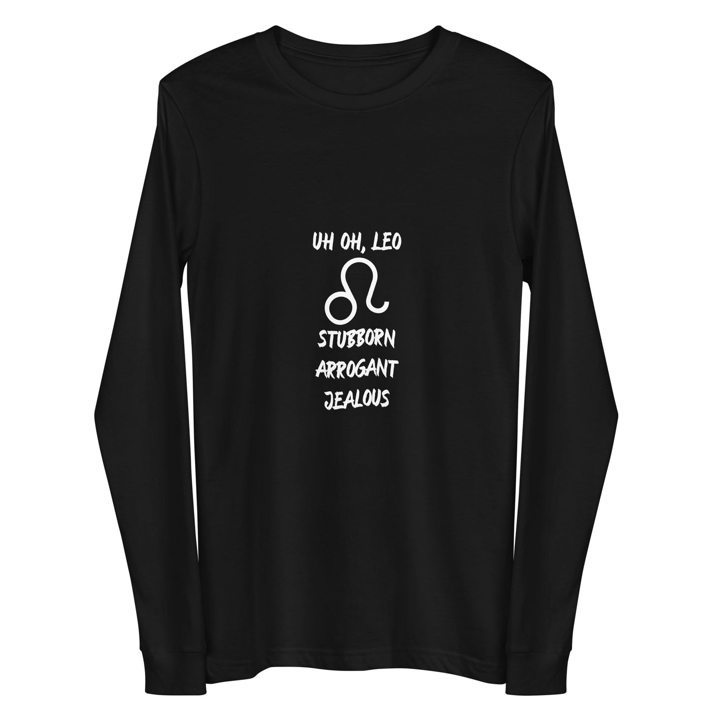 “Uh Oh, Leo” Unisex Long Sleeve Tee