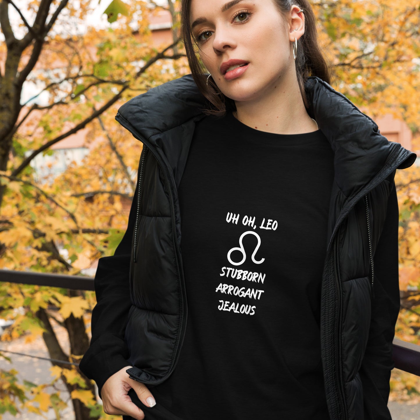 “Uh Oh, Leo” Unisex Long Sleeve Tee