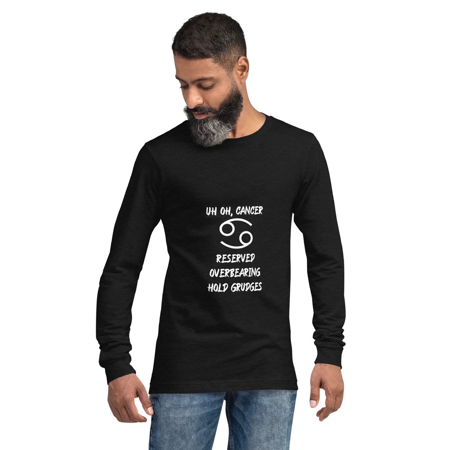 “Uh Oh, Cancer” Unisex Long Sleeve Tee