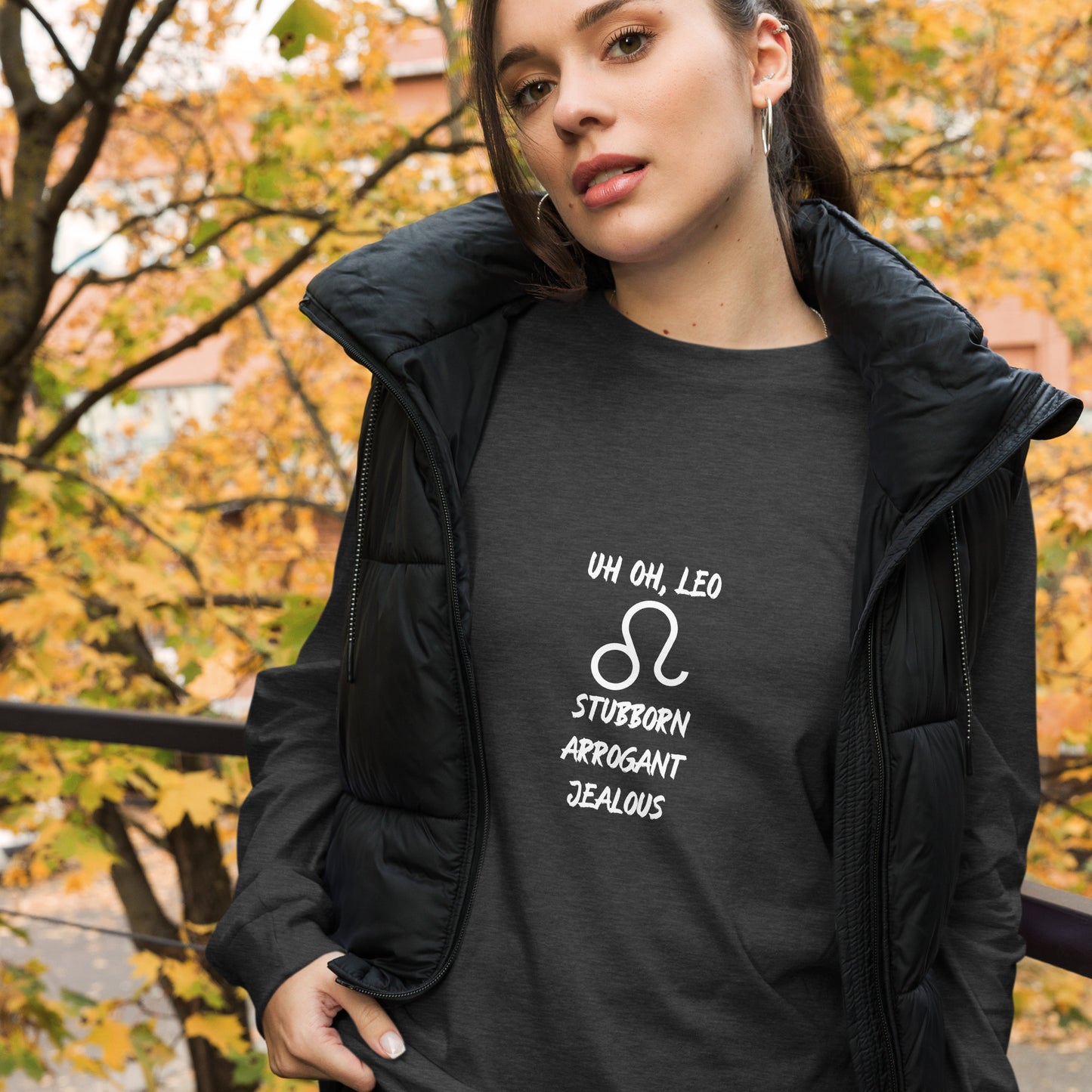 “Uh Oh, Leo” Unisex Long Sleeve Tee