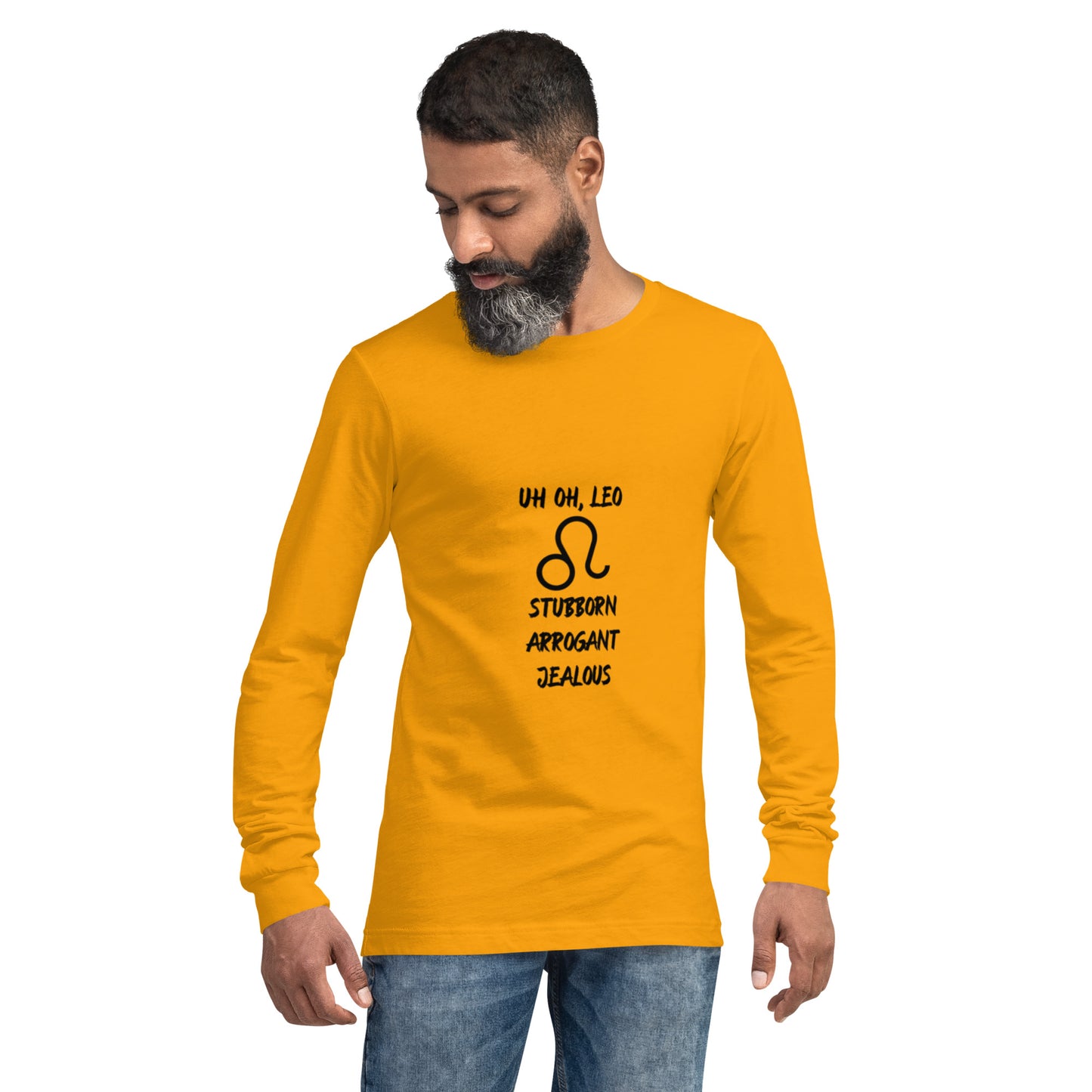 “Uh Oh, Leo” Unisex Long Sleeve Tee