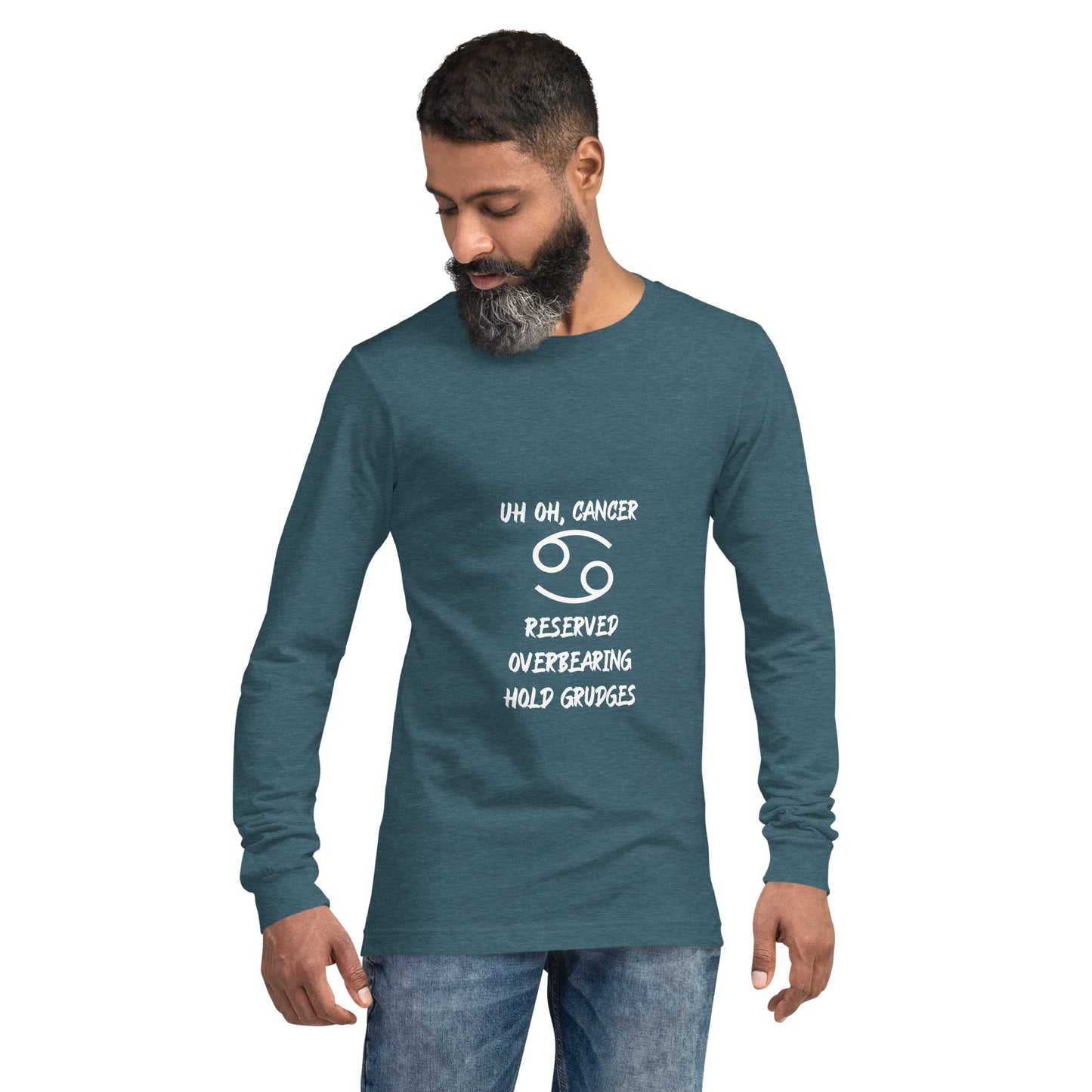 “Uh Oh, Cancer” Unisex Long Sleeve Tee