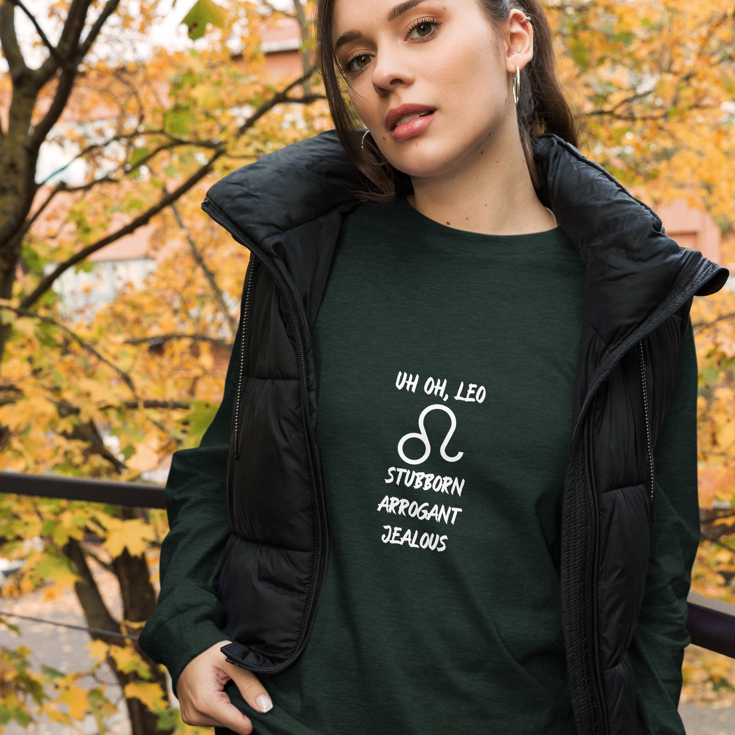 “Uh Oh, Leo” Unisex Long Sleeve Tee