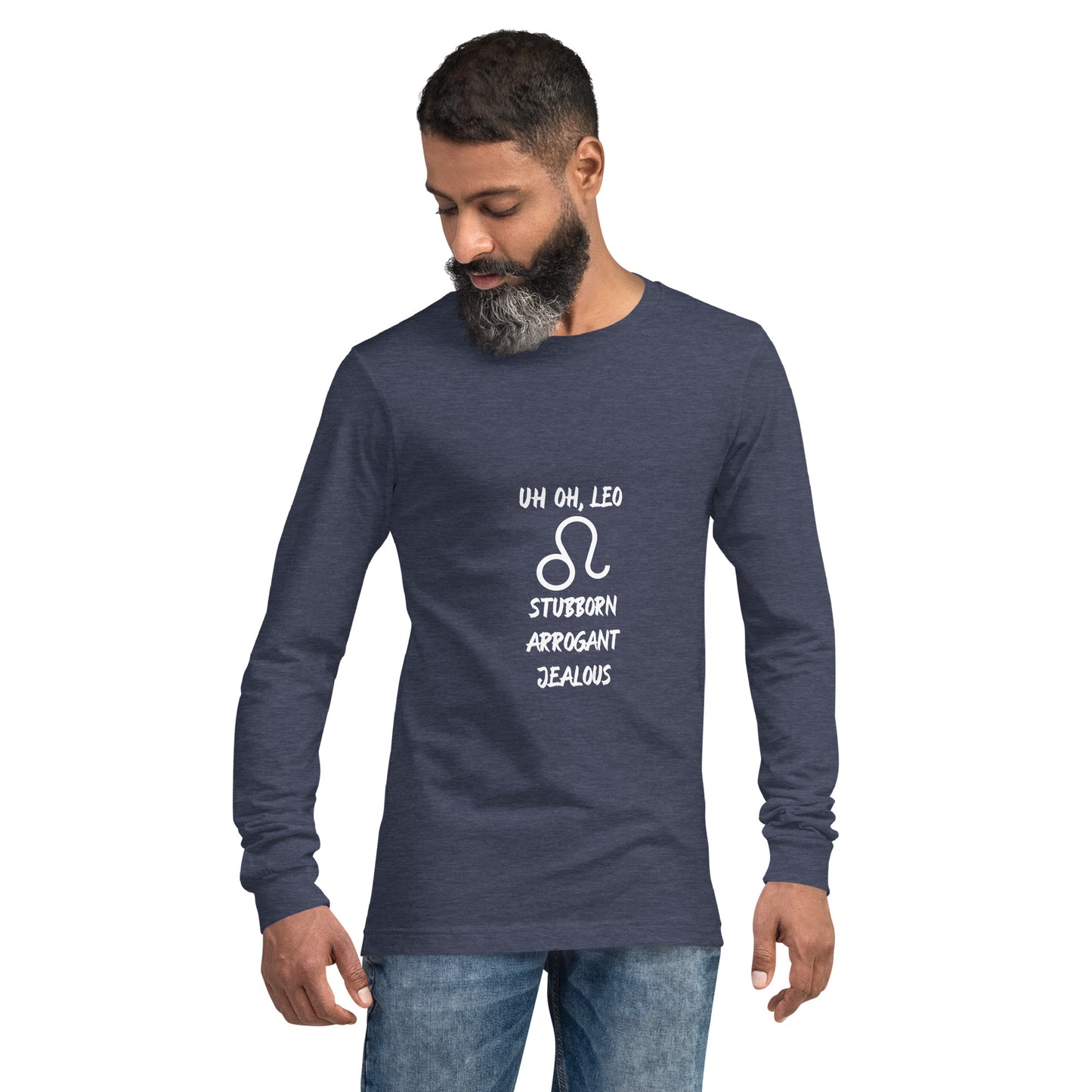 “Uh Oh, Leo” Unisex Long Sleeve Tee