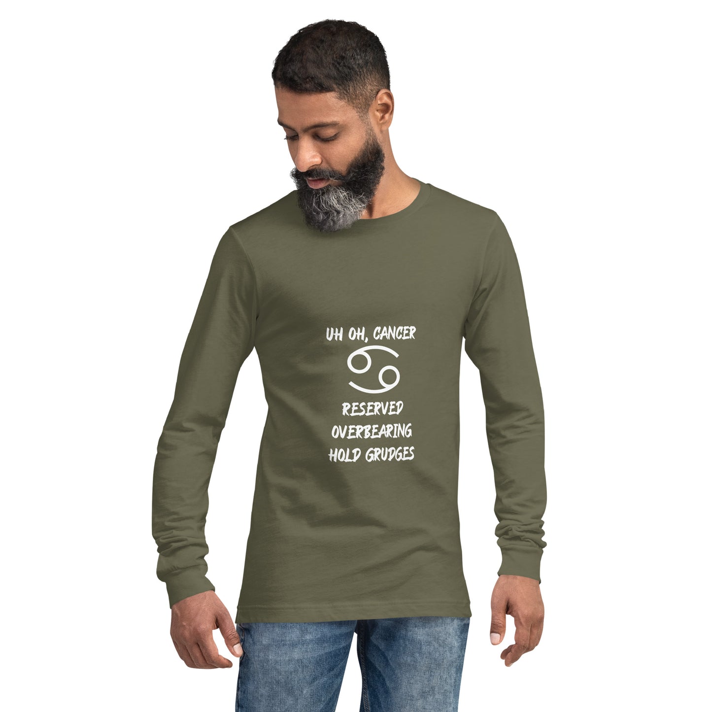 “Uh Oh, Cancer” Unisex Long Sleeve Tee