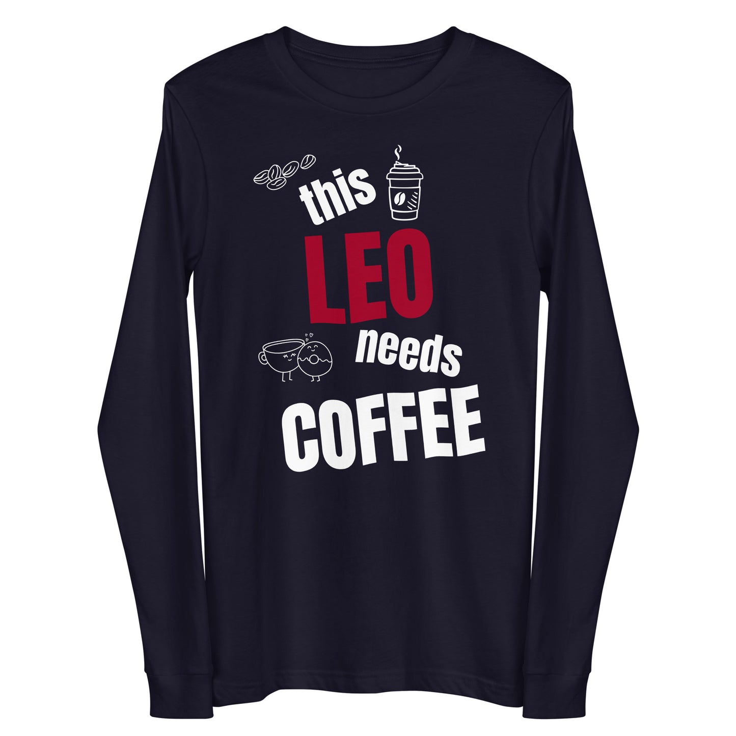“Leo Coffee” Unisex Long Sleeve Tee