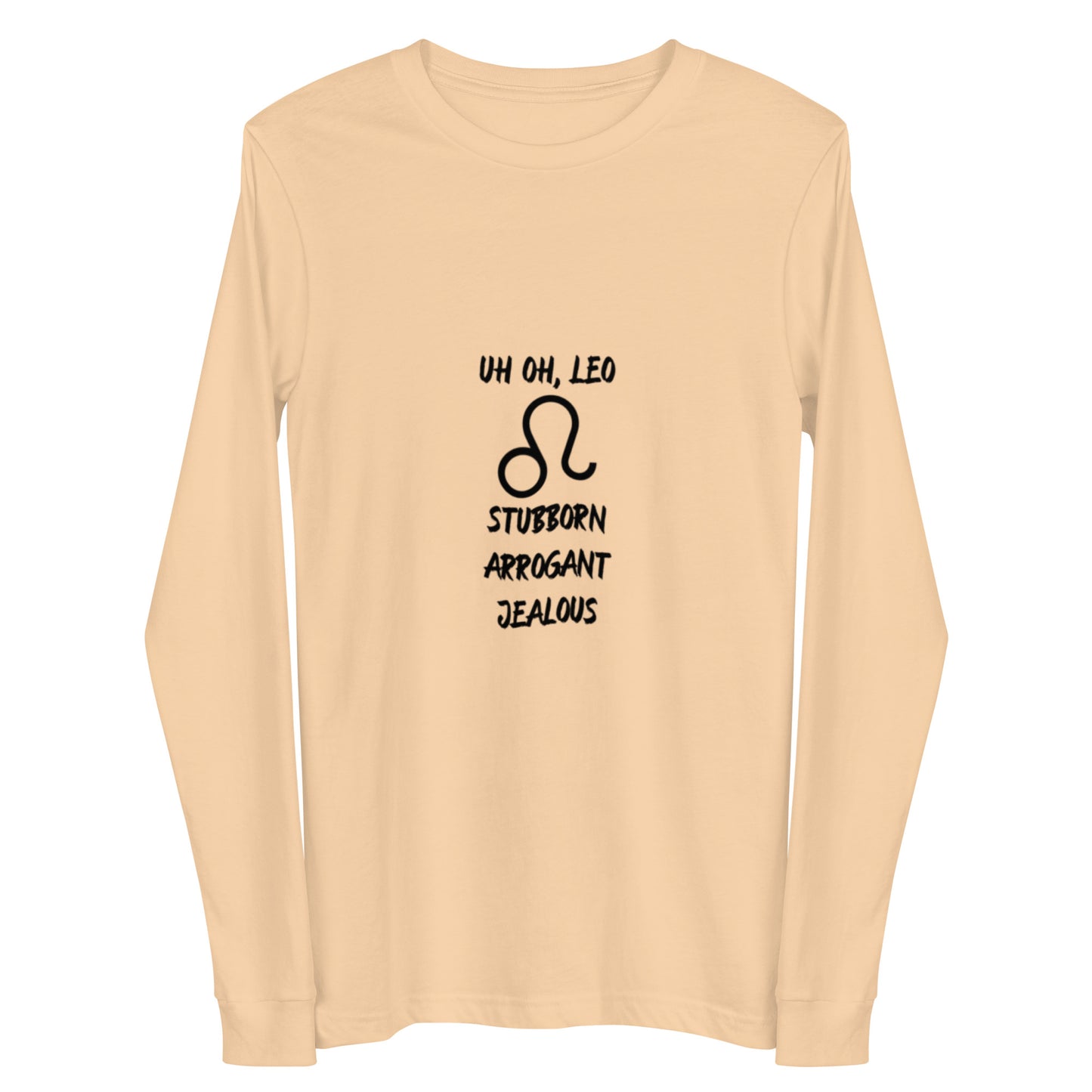 “Uh Oh, Leo” Unisex Long Sleeve Tee