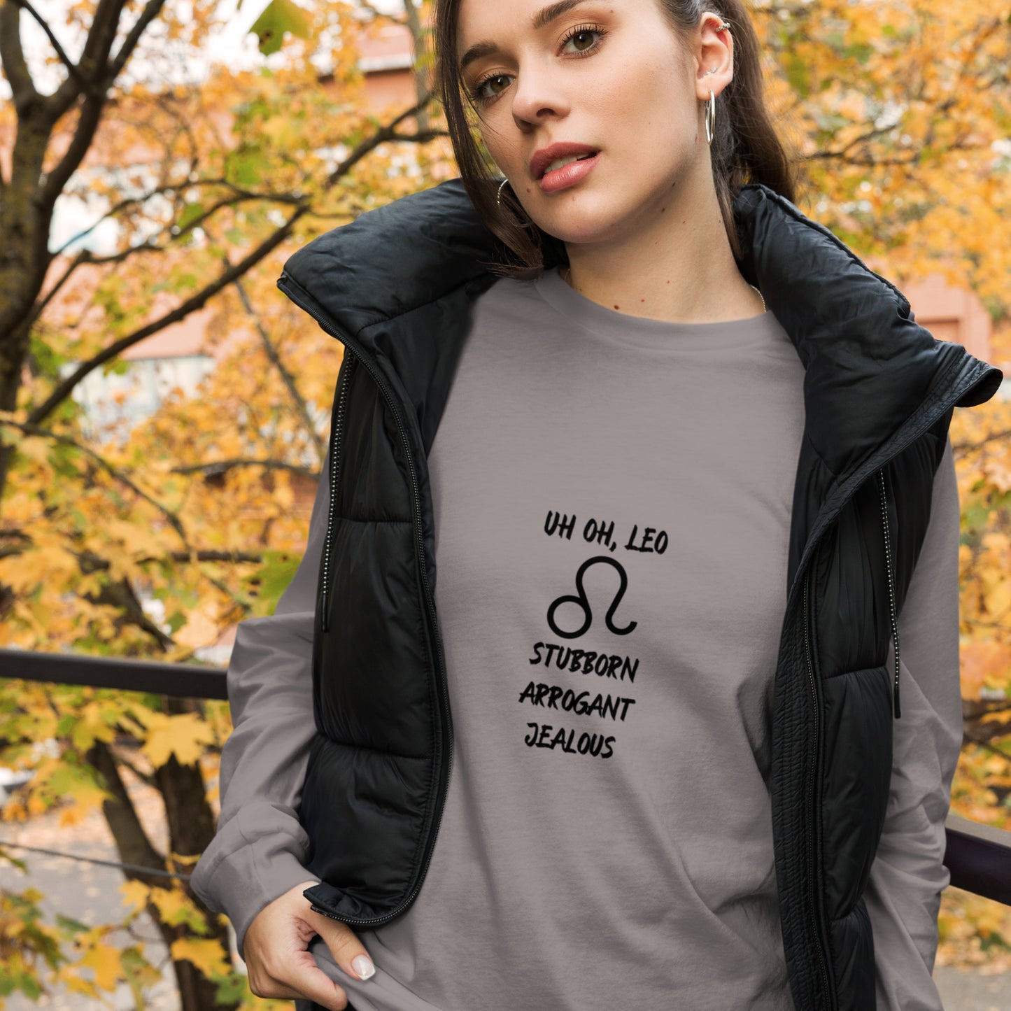 “Uh Oh, Leo” Unisex Long Sleeve Tee