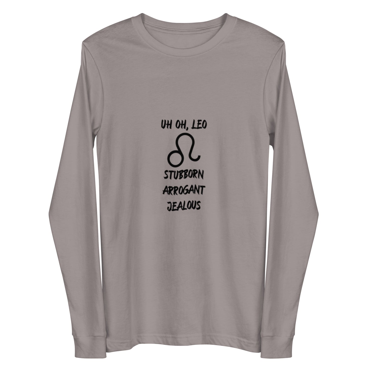 “Uh Oh, Leo” Unisex Long Sleeve Tee
