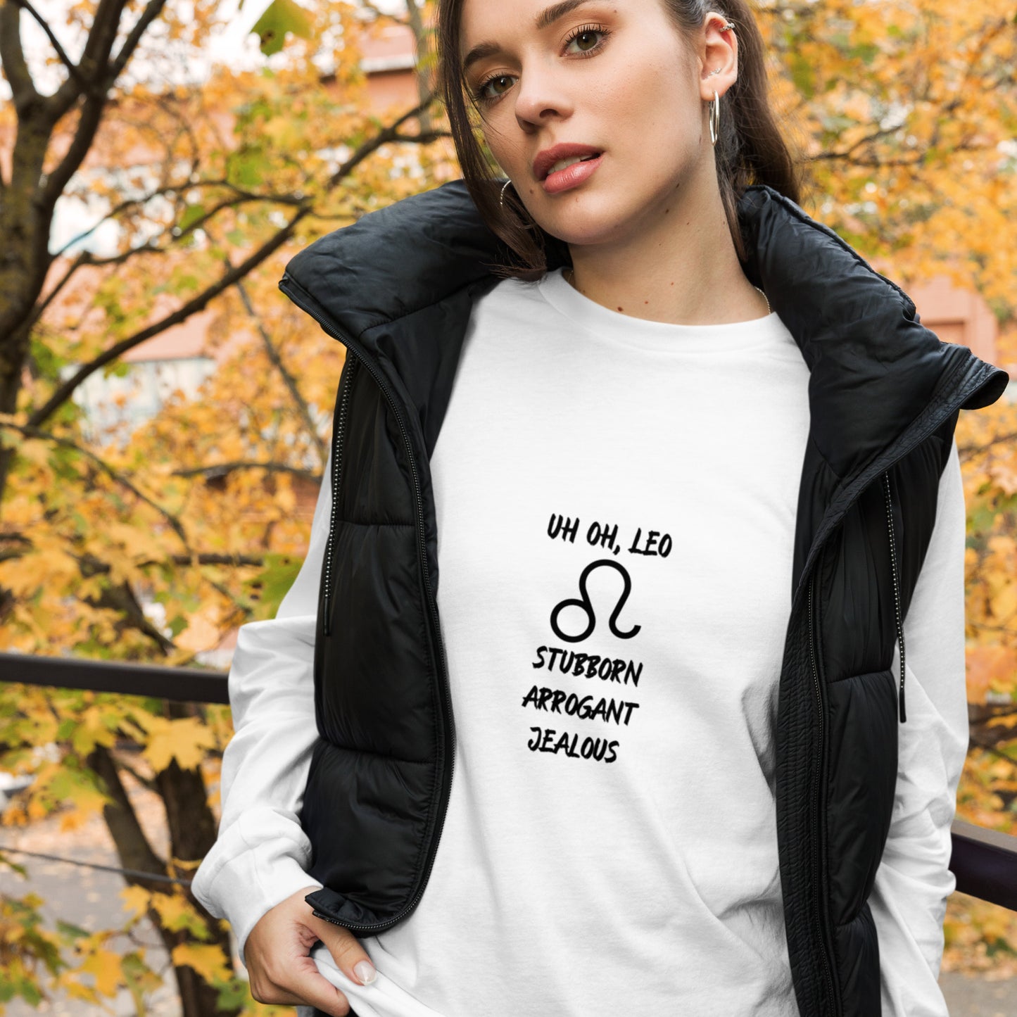 “Uh Oh, Leo” Unisex Long Sleeve Tee