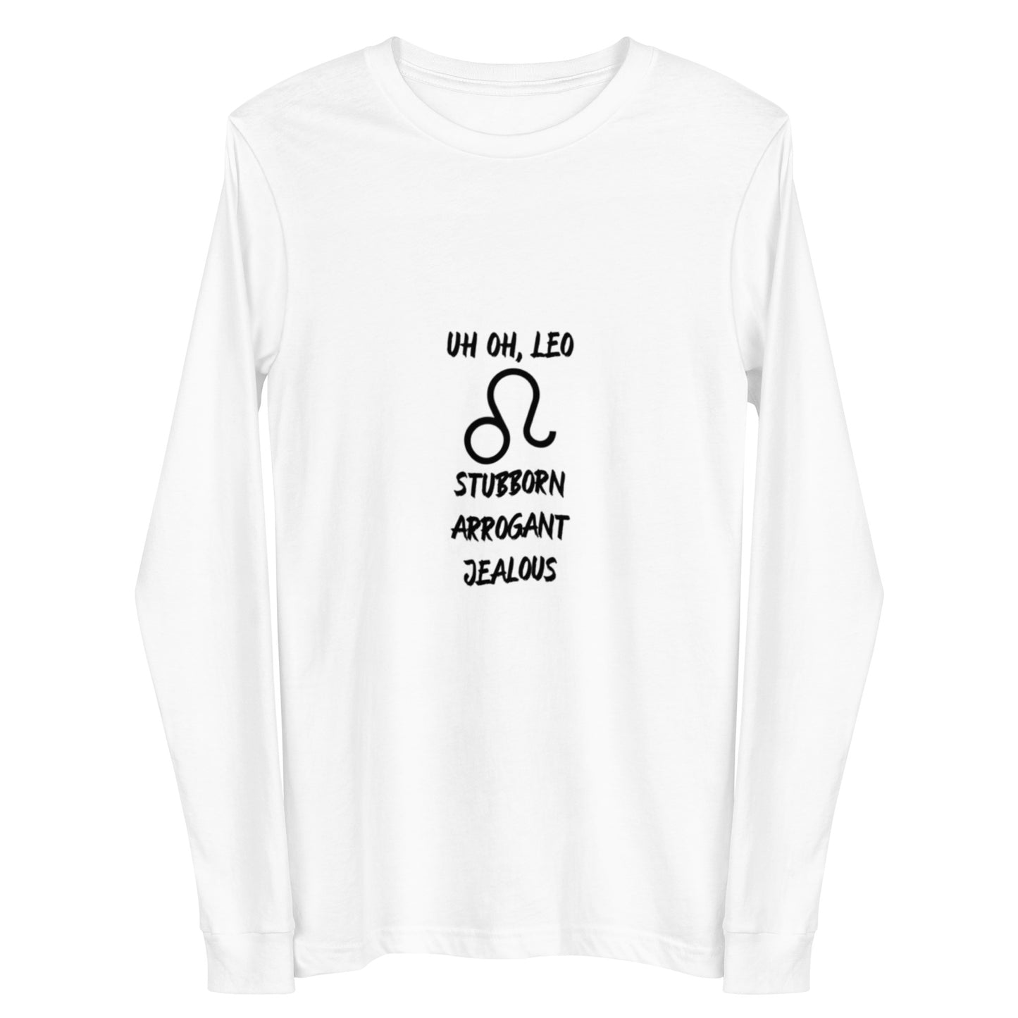 “Uh Oh, Leo” Unisex Long Sleeve Tee