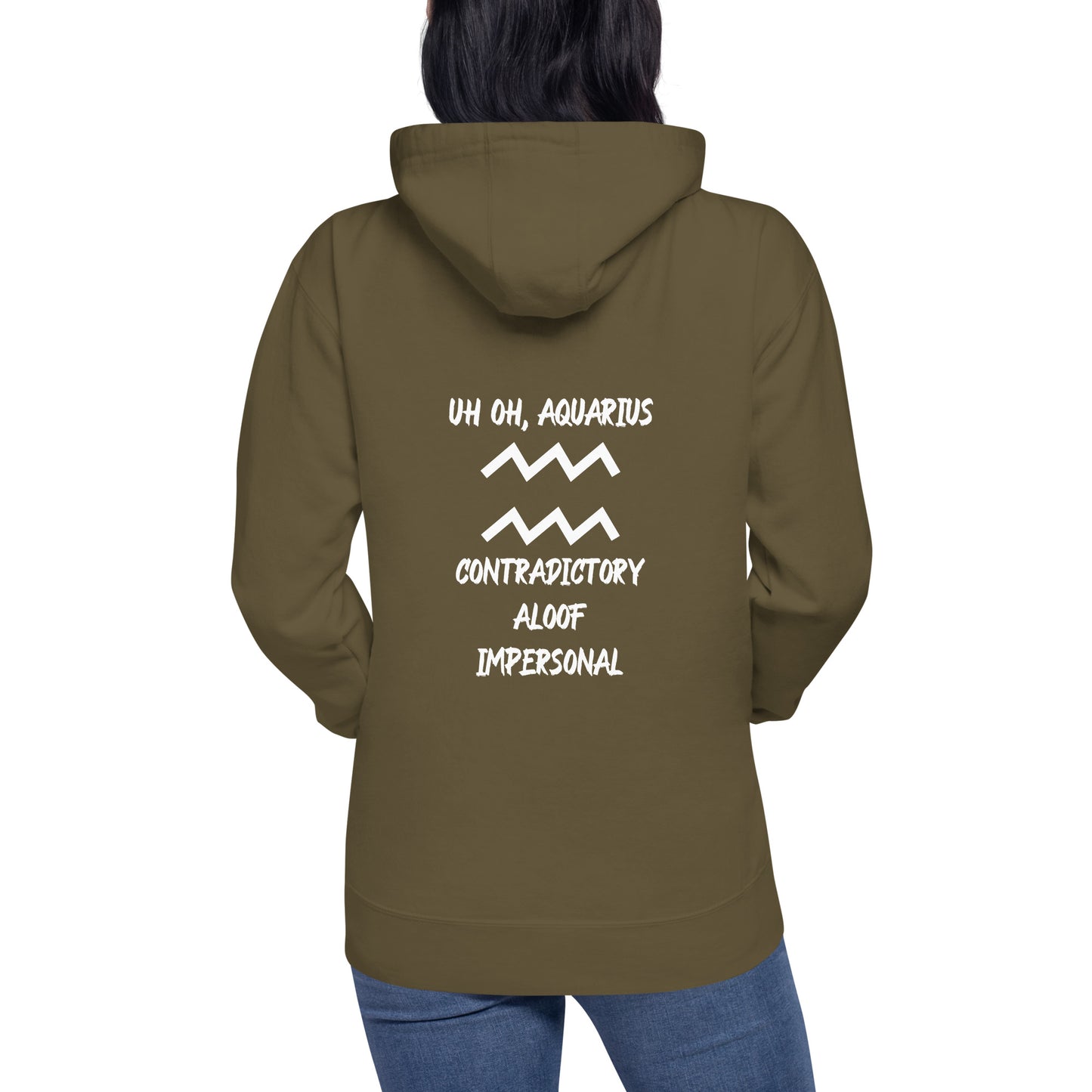 “Uh Oh, Aquarius” Unisex Hoodie