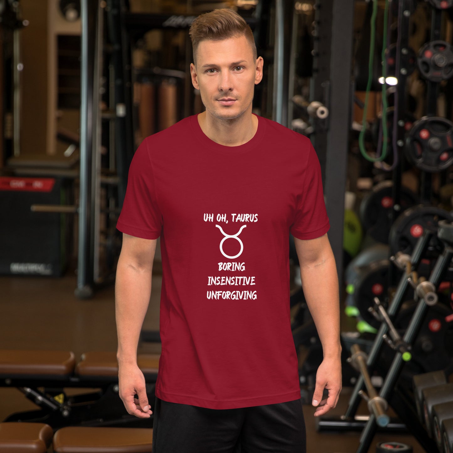 “Uh Oh, Taurus” Unisex T-Shirt