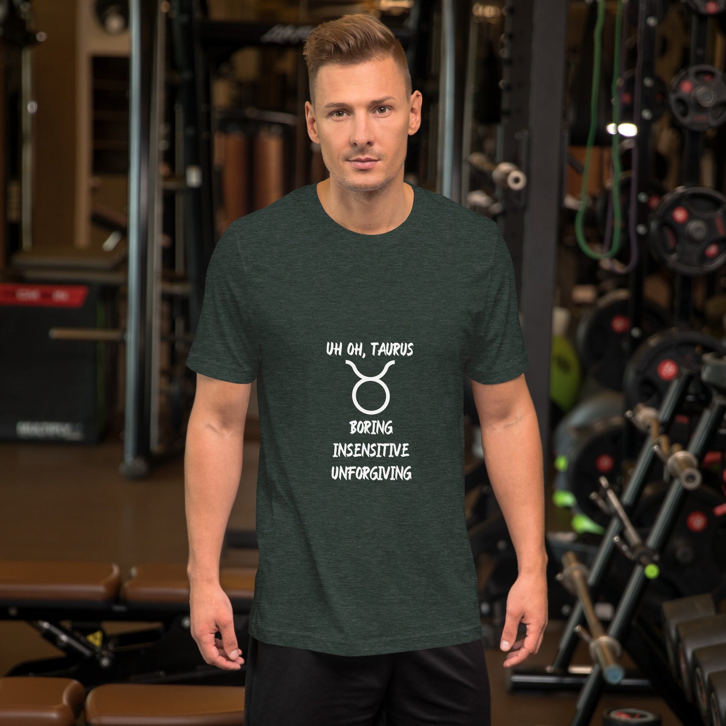 “Uh Oh, Taurus” Unisex T-Shirt