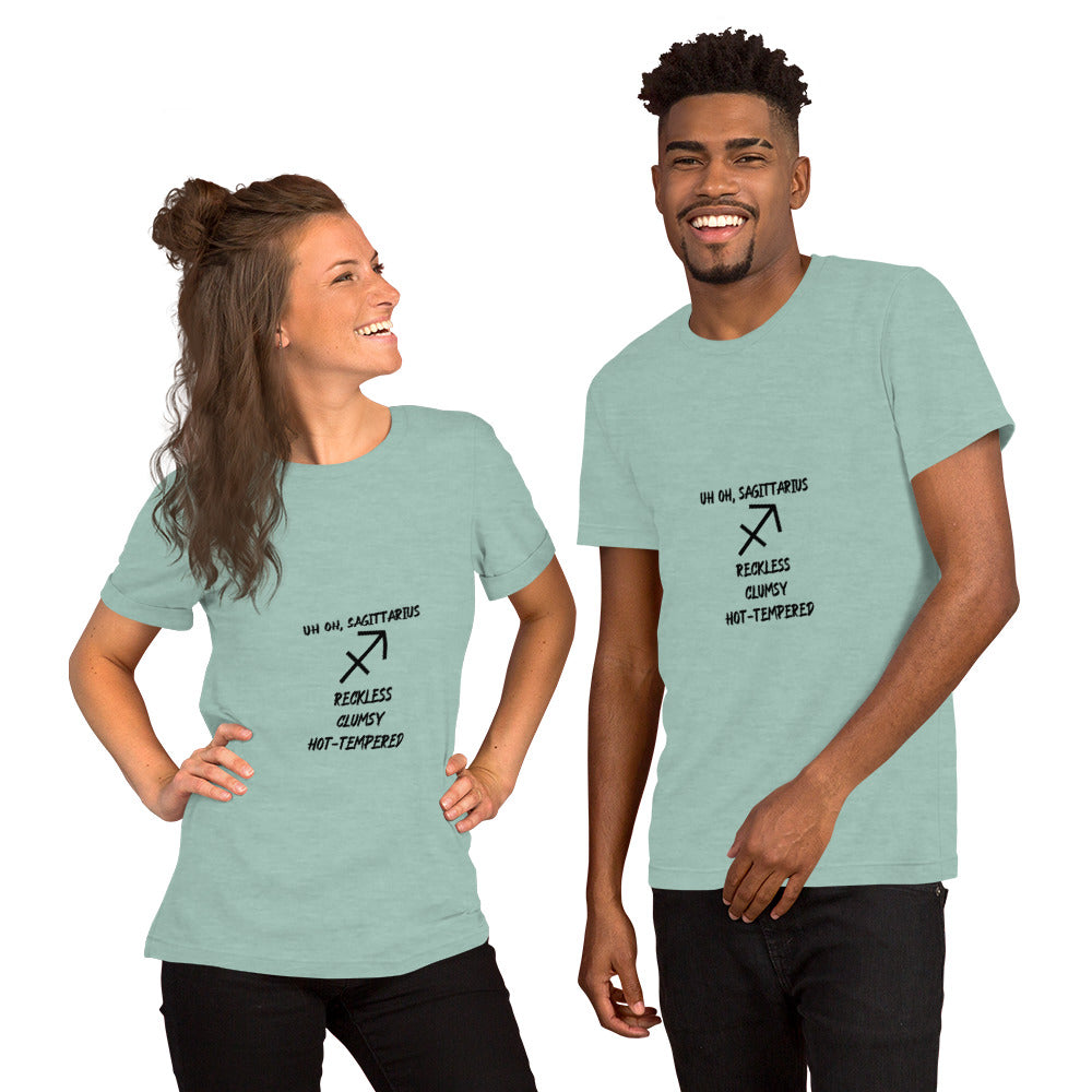 “Uh Oh, Sagittarius” Unisex T-Shirt