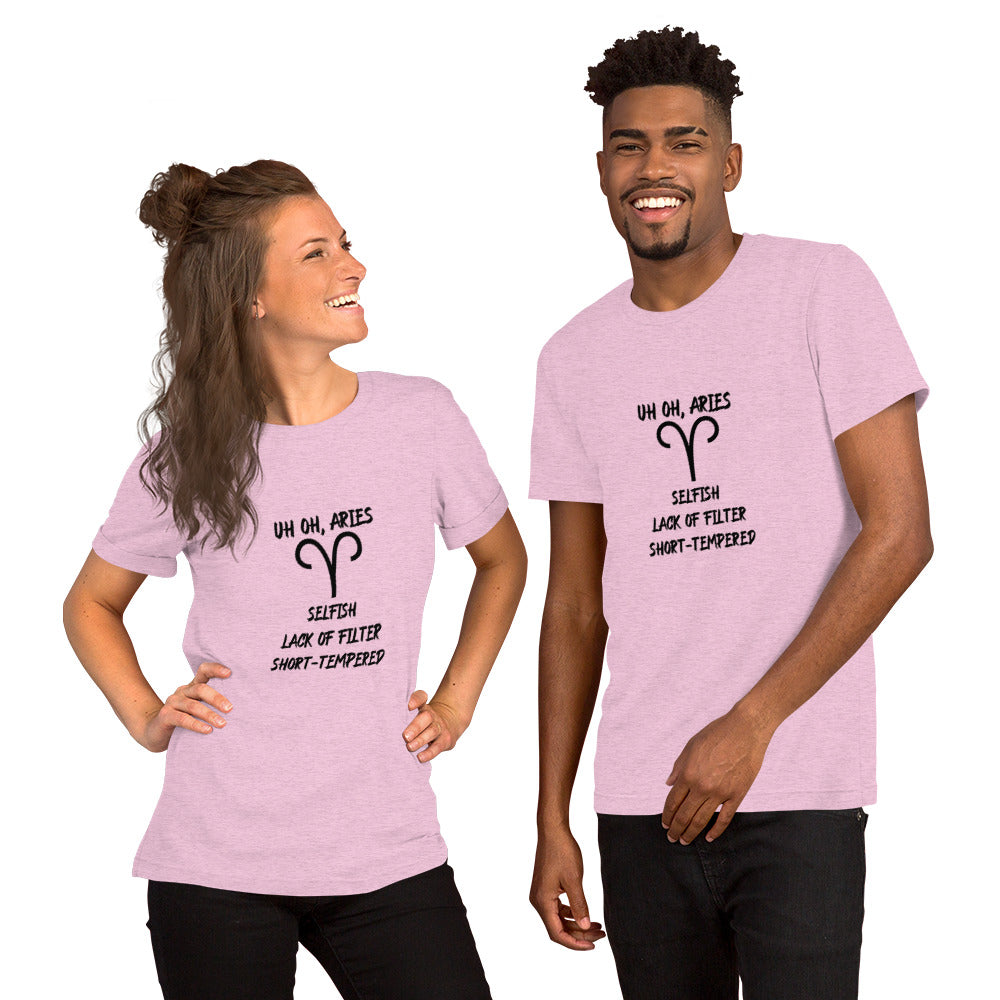 “Uh Oh, Aries” Unisex T-Shirt