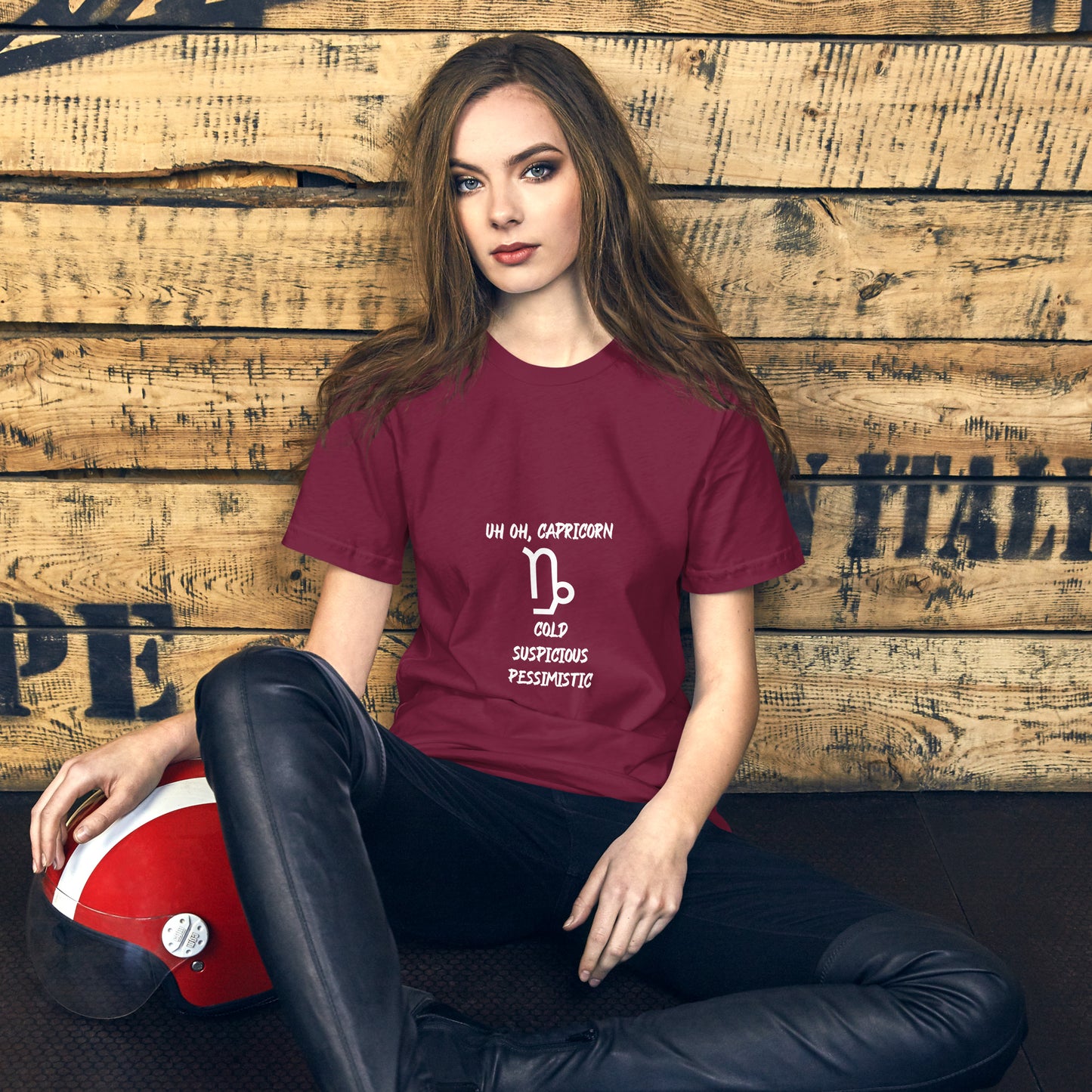 “Uh Oh, Capricorn” Unisex T-Shirt