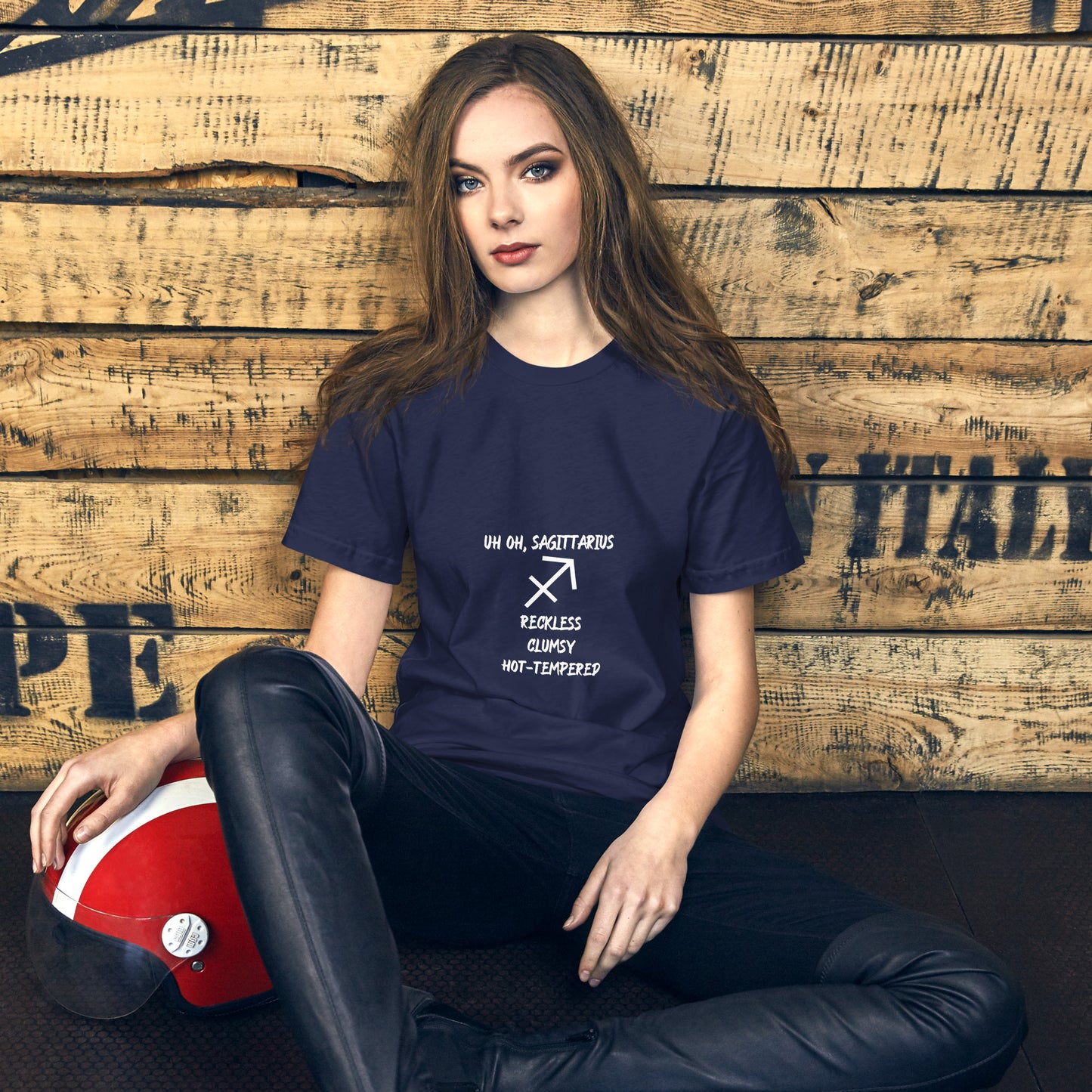 “Uh Oh, Sagittarius” Unisex T-Shirt