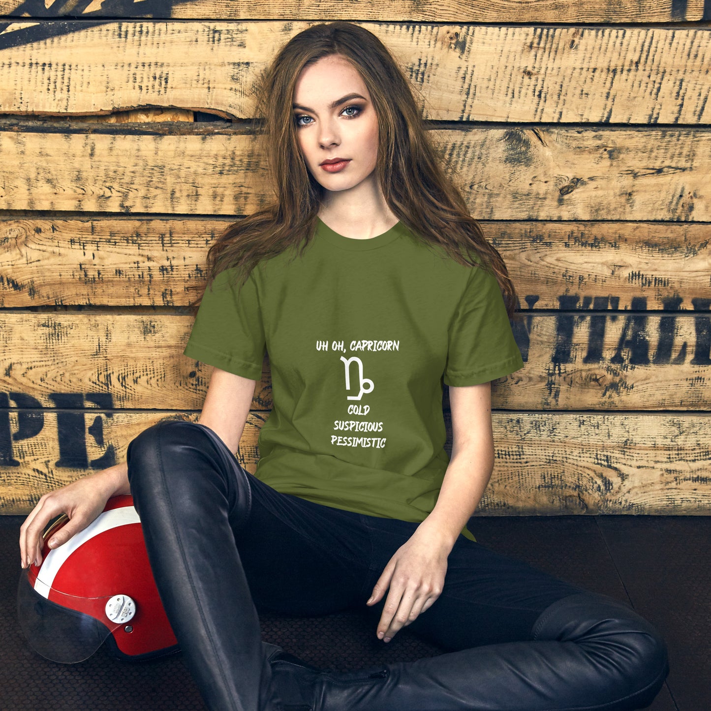 “Uh Oh, Capricorn” Unisex T-Shirt