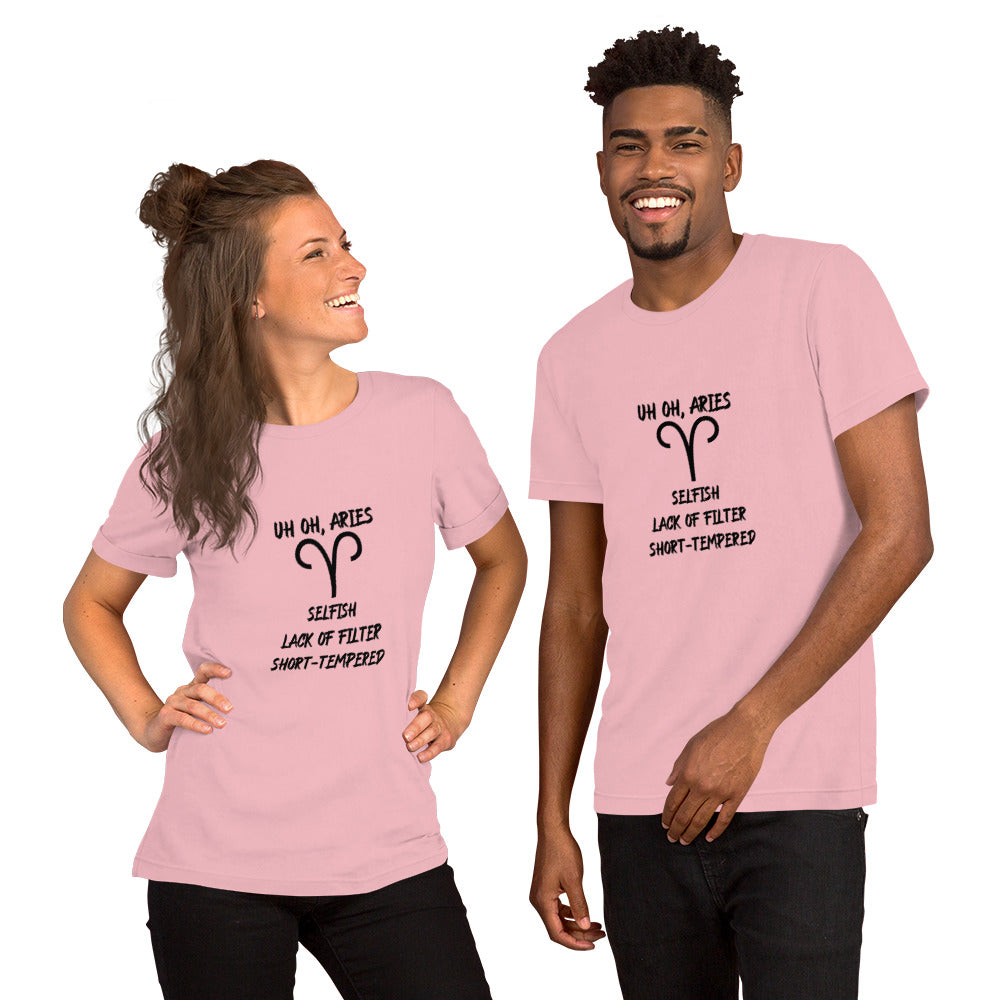 “Uh Oh, Aries” Unisex T-Shirt