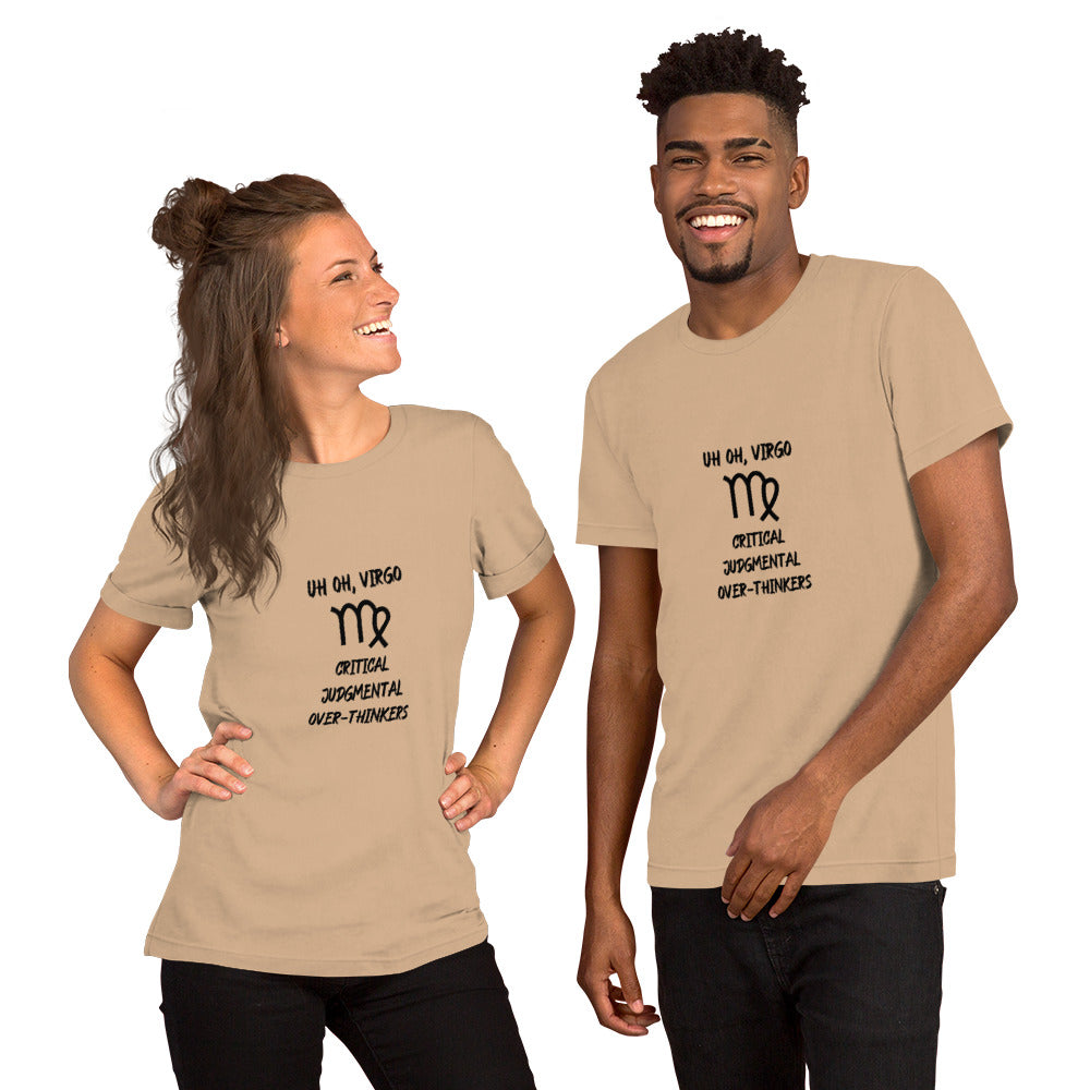 “Uh Oh, Virgo” Unisex T-Shirt