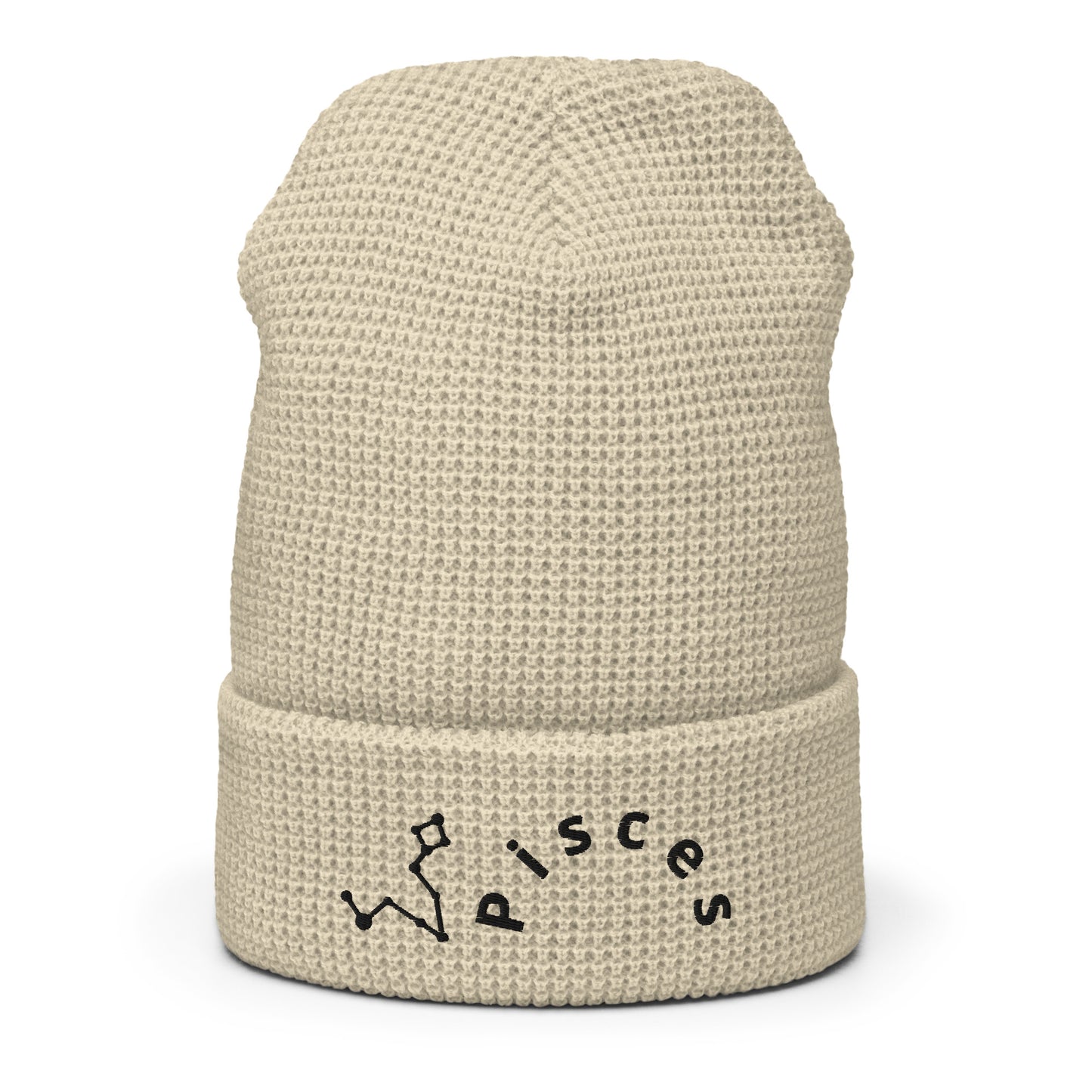 “Pisces” Waffle Beanie