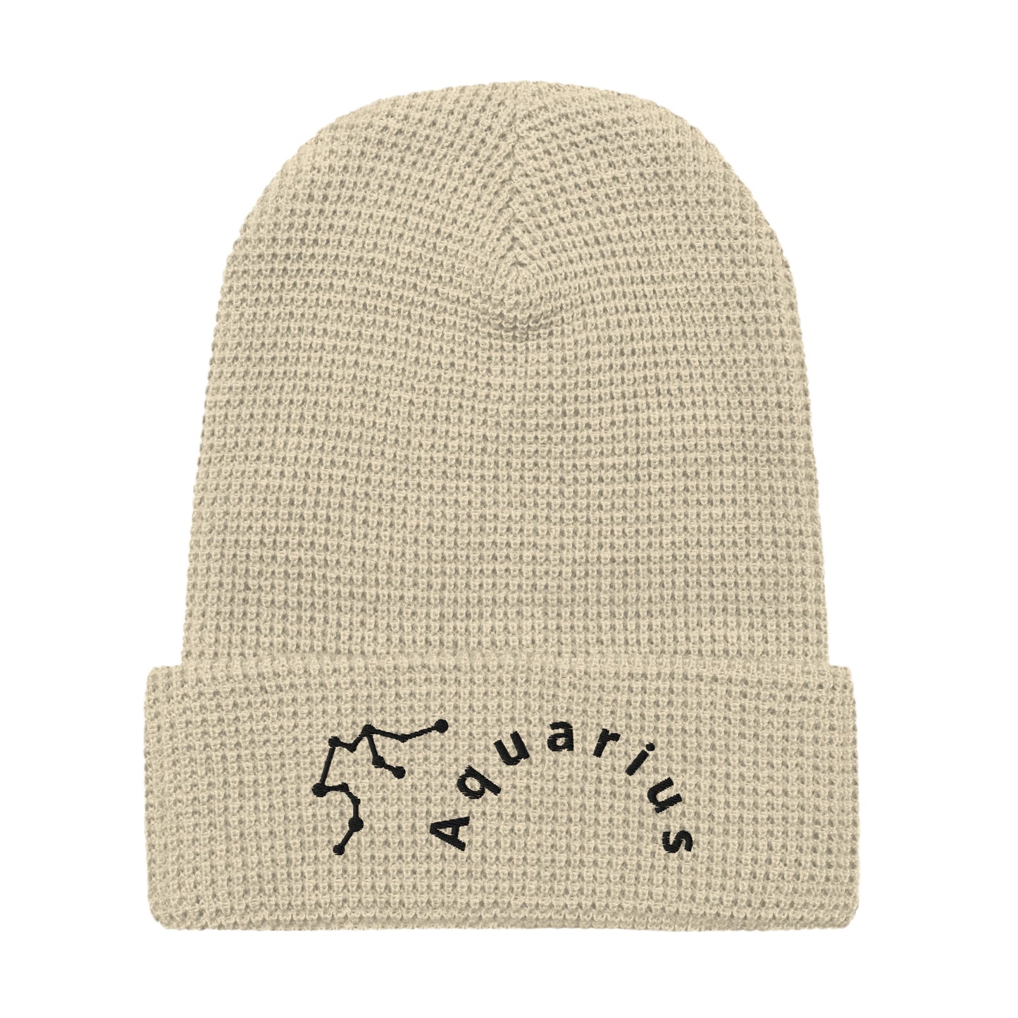 “Aquarius” Waffle Beanie