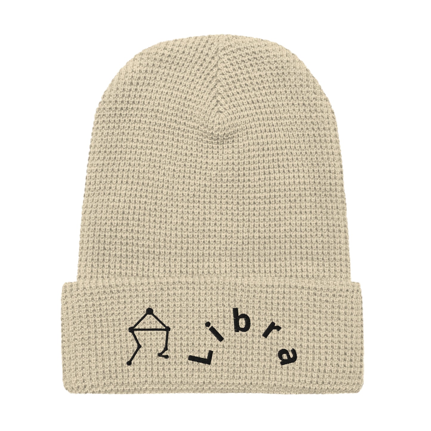“Libra” Waffle Beanie