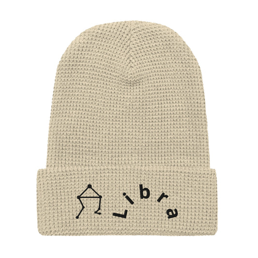 “Libra” Waffle Beanie