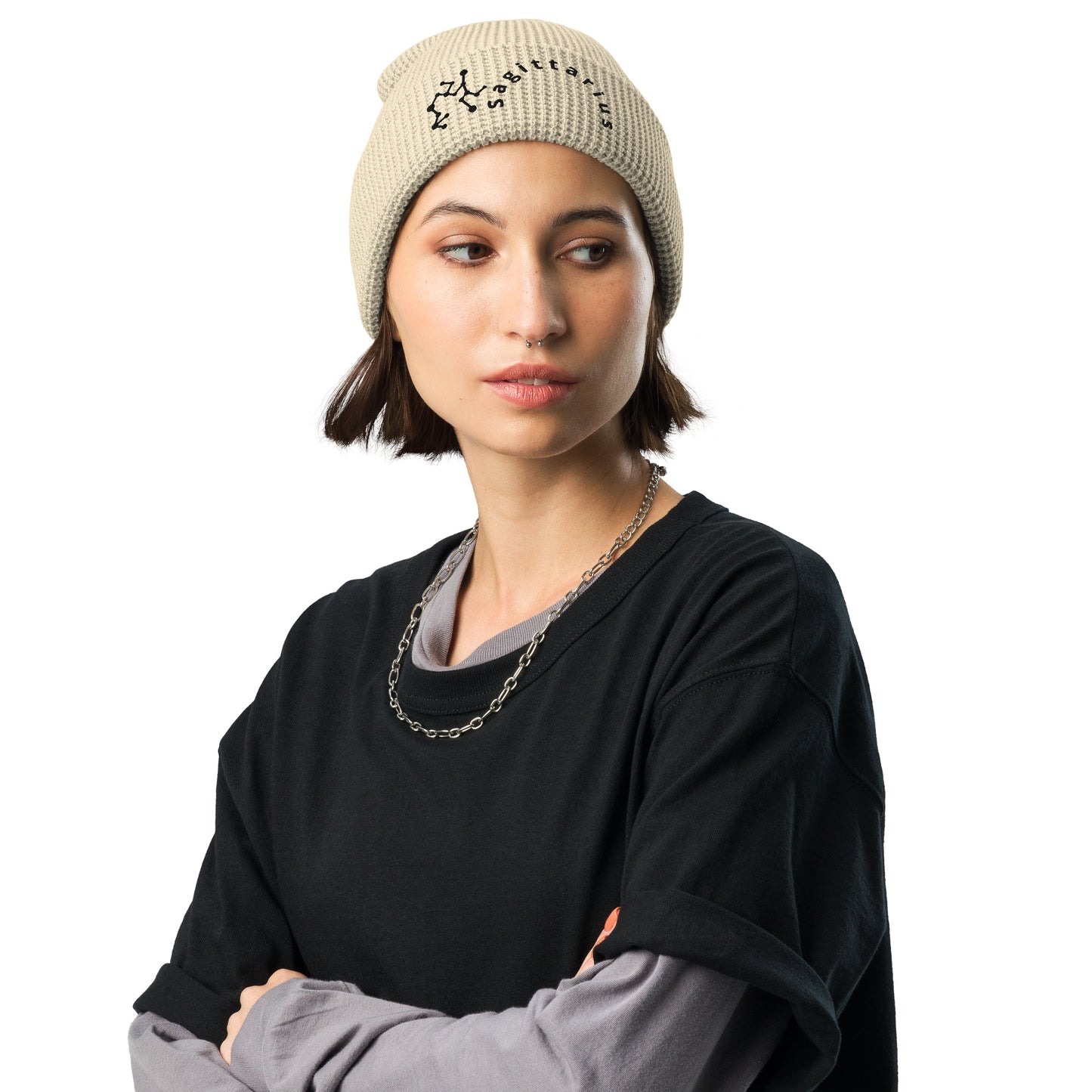 “Sagittarius” Waffle Beanie