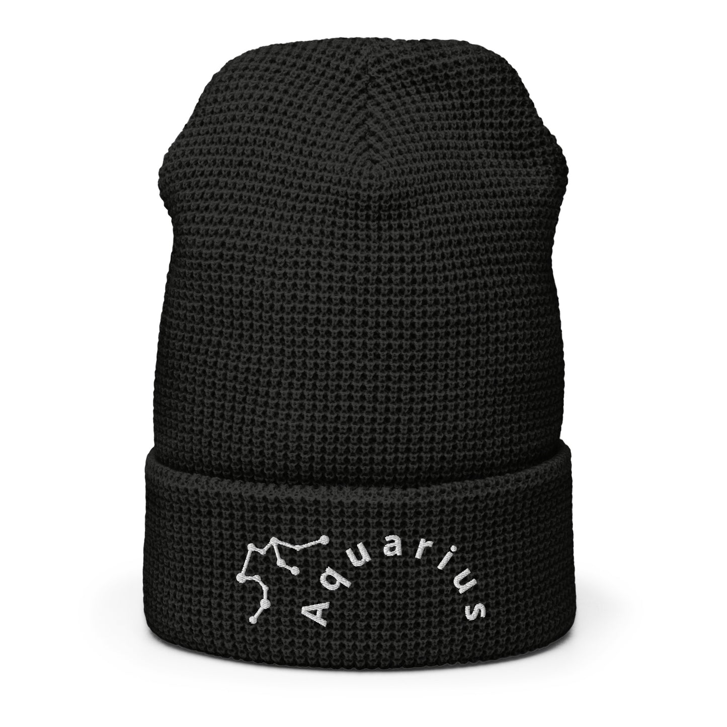 “Aquarius” Waffle Beanie