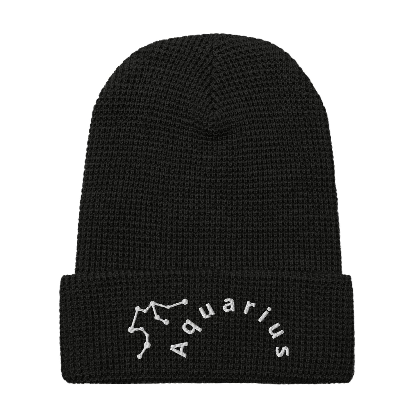“Aquarius” Waffle Beanie
