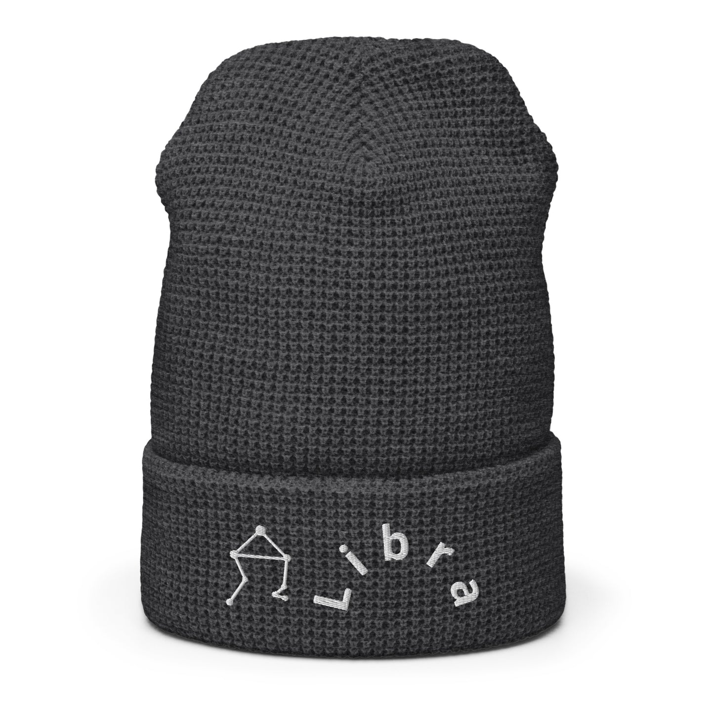 “Libra” Waffle Beanie