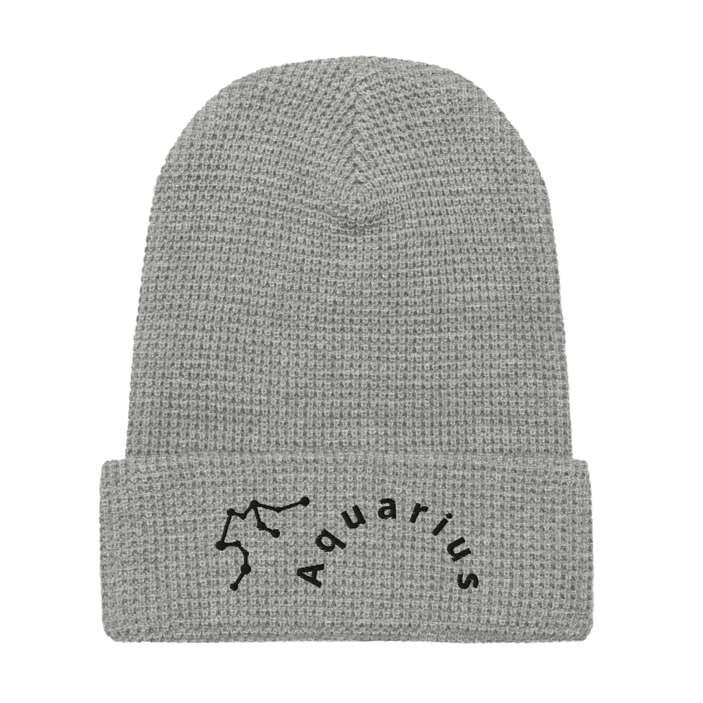 “Aquarius” Waffle Beanie
