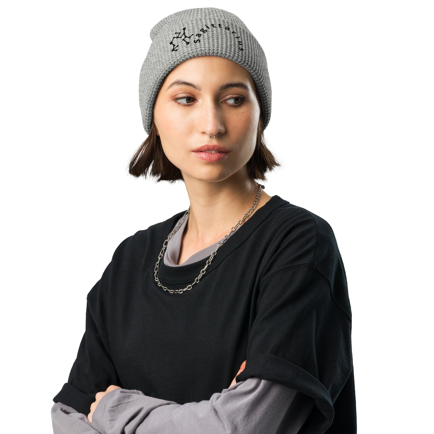 “Sagittarius” Waffle Beanie