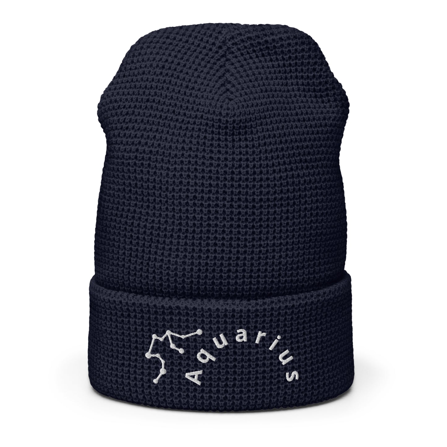 “Aquarius” Waffle Beanie