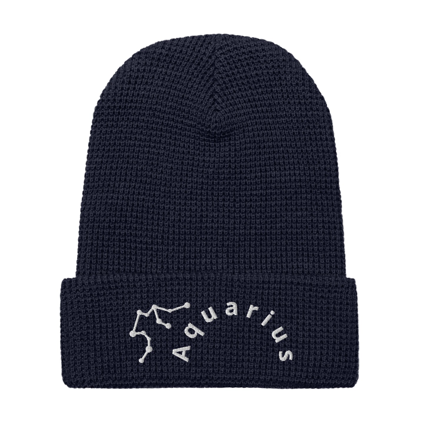 “Aquarius” Waffle Beanie