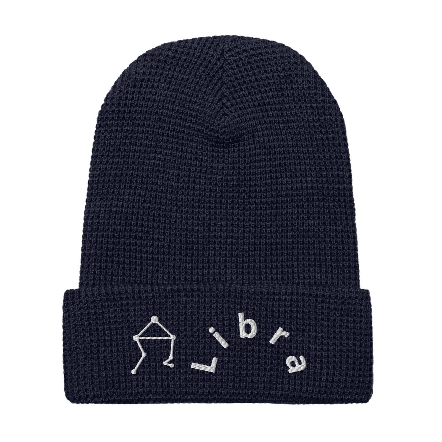 “Libra” Waffle Beanie